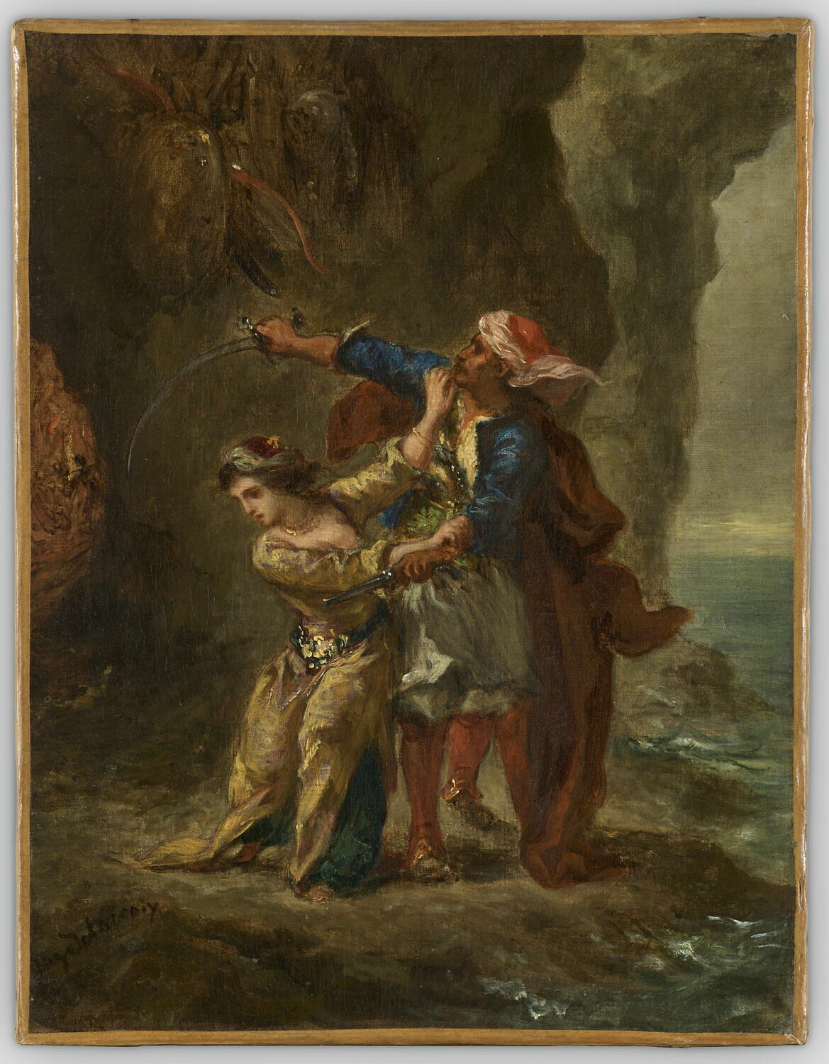 La fiancée d'Abydos, Delacroix, Eugène, 2e quart du XIXe siècle (1825 - 1850)