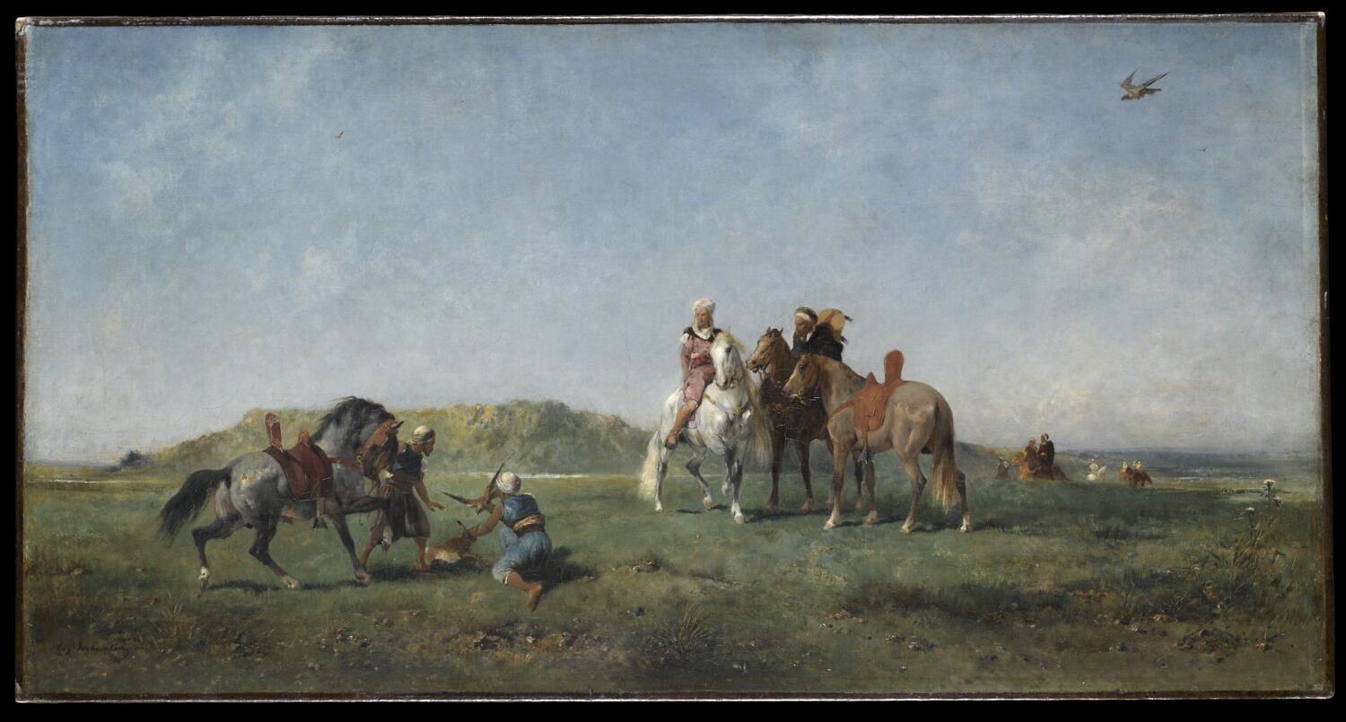 Chasse au faucon en Algérie, Fromentin, Eugène, 3e quart du XIXe siècle (1862)