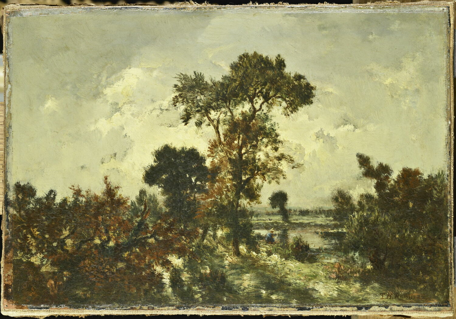 Le petit pêcheur, Rousseau, Théodore, Milieu du XIXe siècle (1840 - 1860)