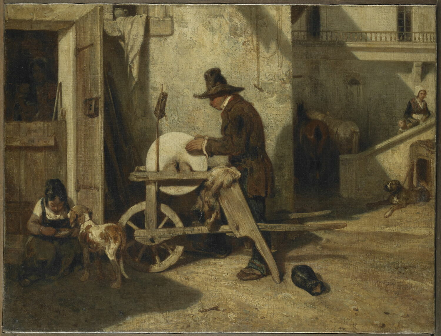 Le rémouleur., Decamps, Alexandre-Gabriel, 2e quart du XIXe siècle (1825 - 1850)