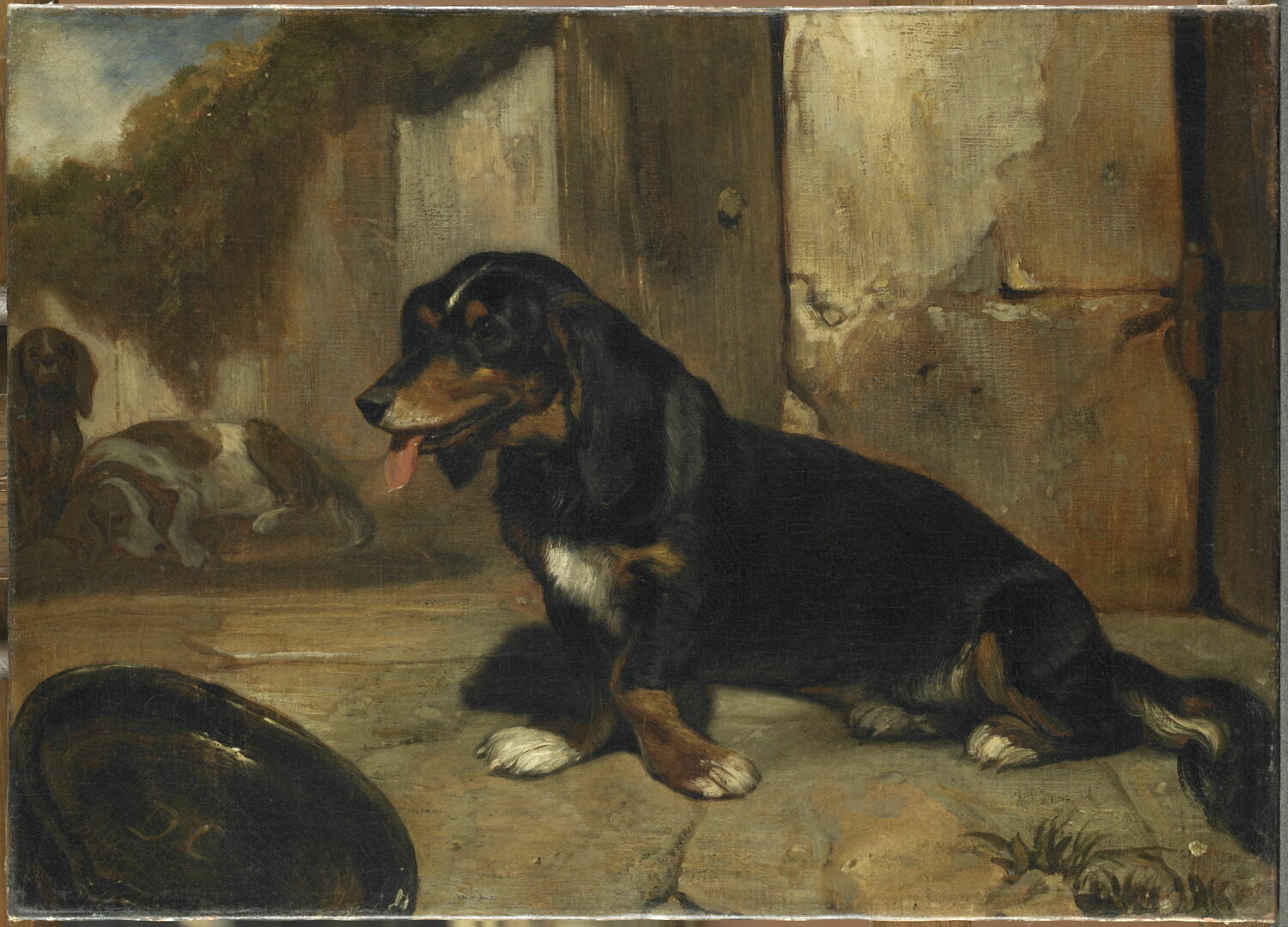 Chien basset., Decamps, Alexandre-Gabriel, 2e quart du XIXe siècle (1834)