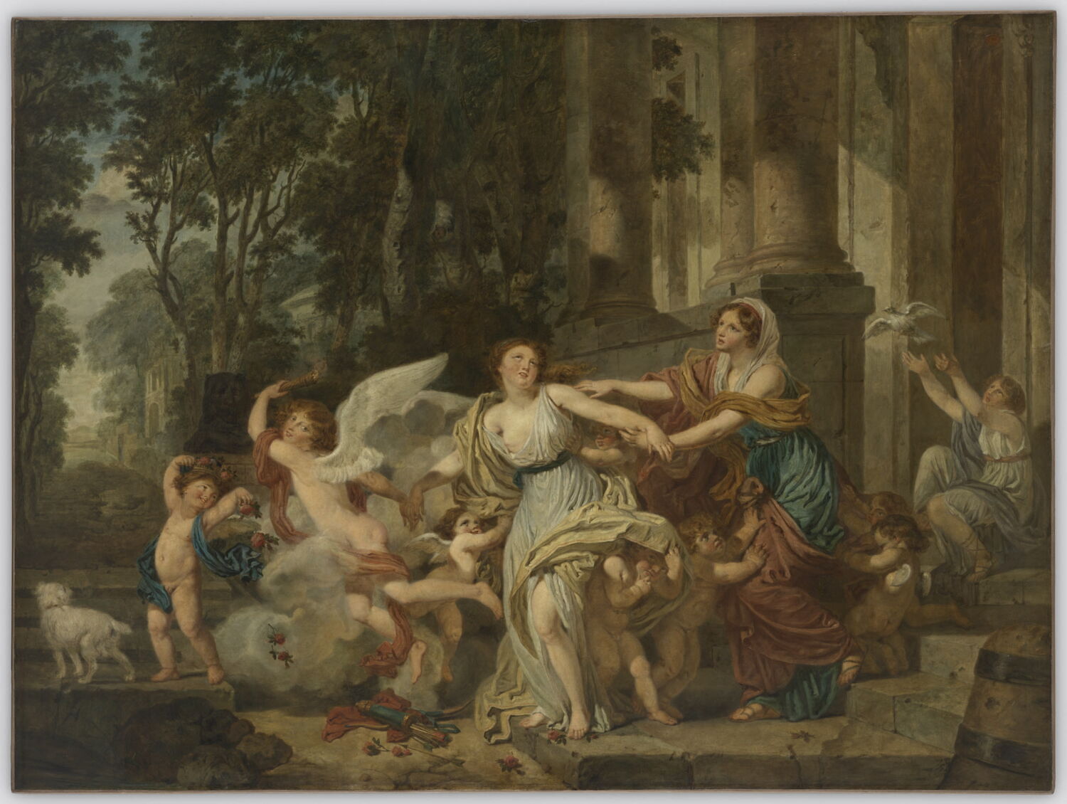 L'Innocence entraînée par l'Amour ou Le Triomphe de l'Hymen, Greuze, Jean-Baptiste, 4e quart du XVIIIe siècle (vers 1786)