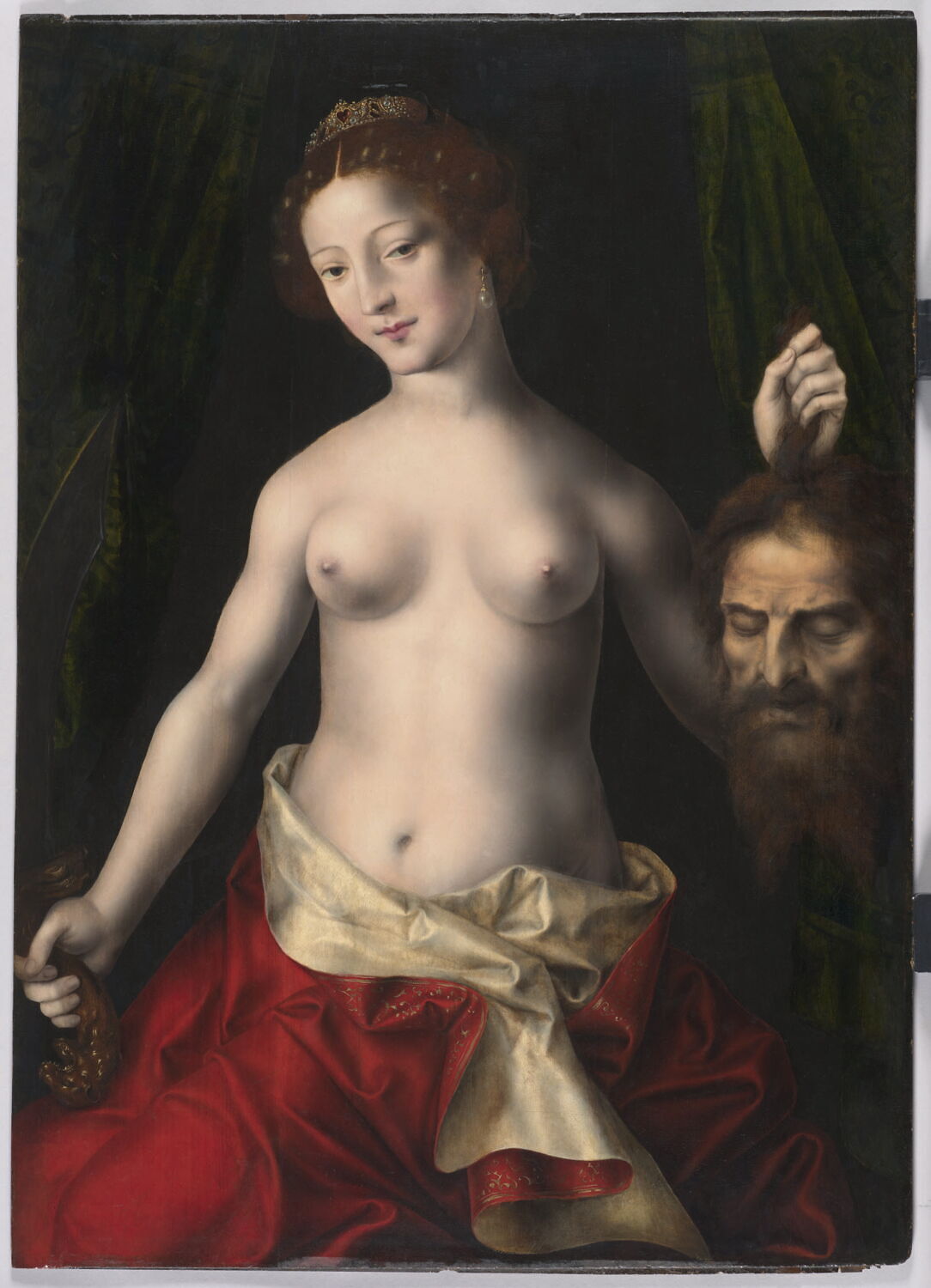 Judith brandissant la tête d'Holopherne qu'elle vient de décapiter, Massys, Jan,  et XVIe siècle (vers 1543 et 1500 - 1600)