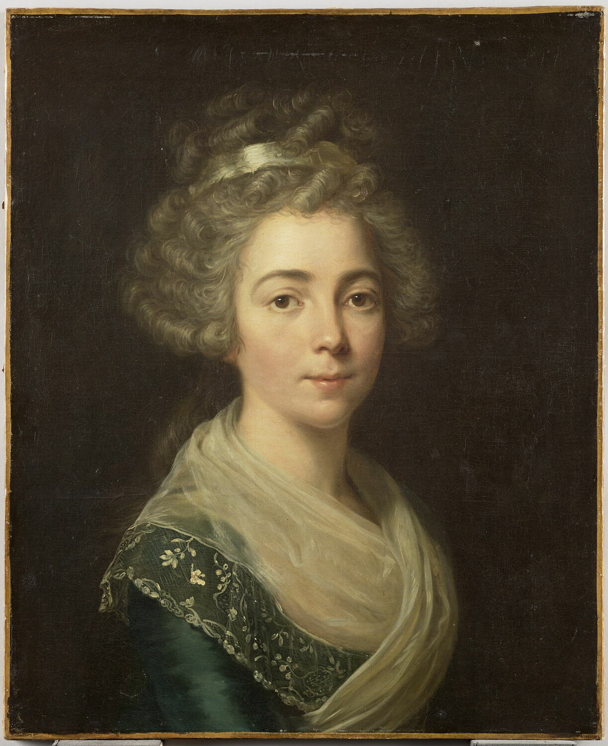 Portrait de jeune femme, Vestier, Antoine, XVIIIe siècle (1700 - 1800)