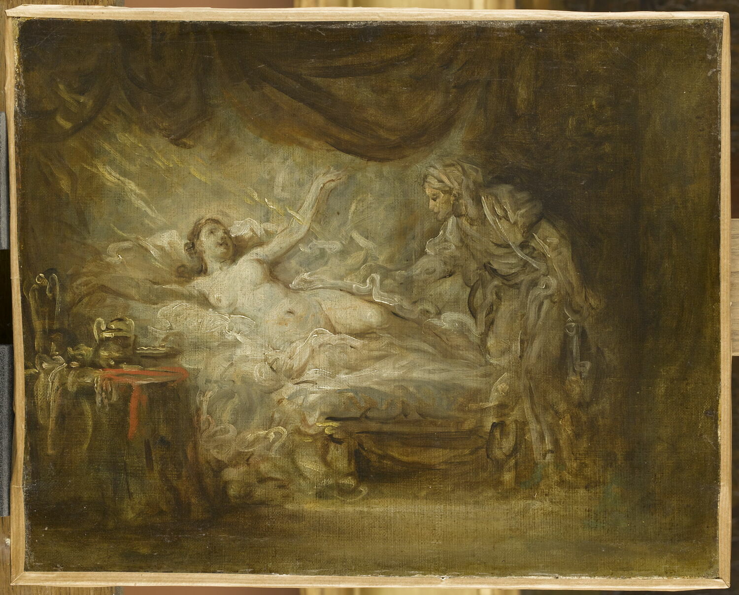 Égine ou Danaé., Greuze, Jean-Baptiste, 2e moitié du XVIIIe siècle (vers 1760 - 1770)