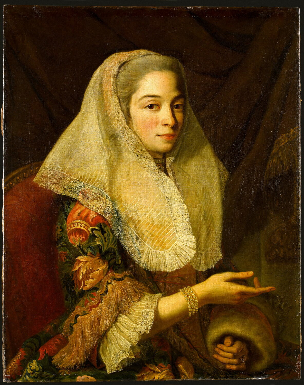 Portrait d'une jeune femme maltaise., Favray, Chevalier Antoine de, 2e quart du XVIIIe siècle (1745)