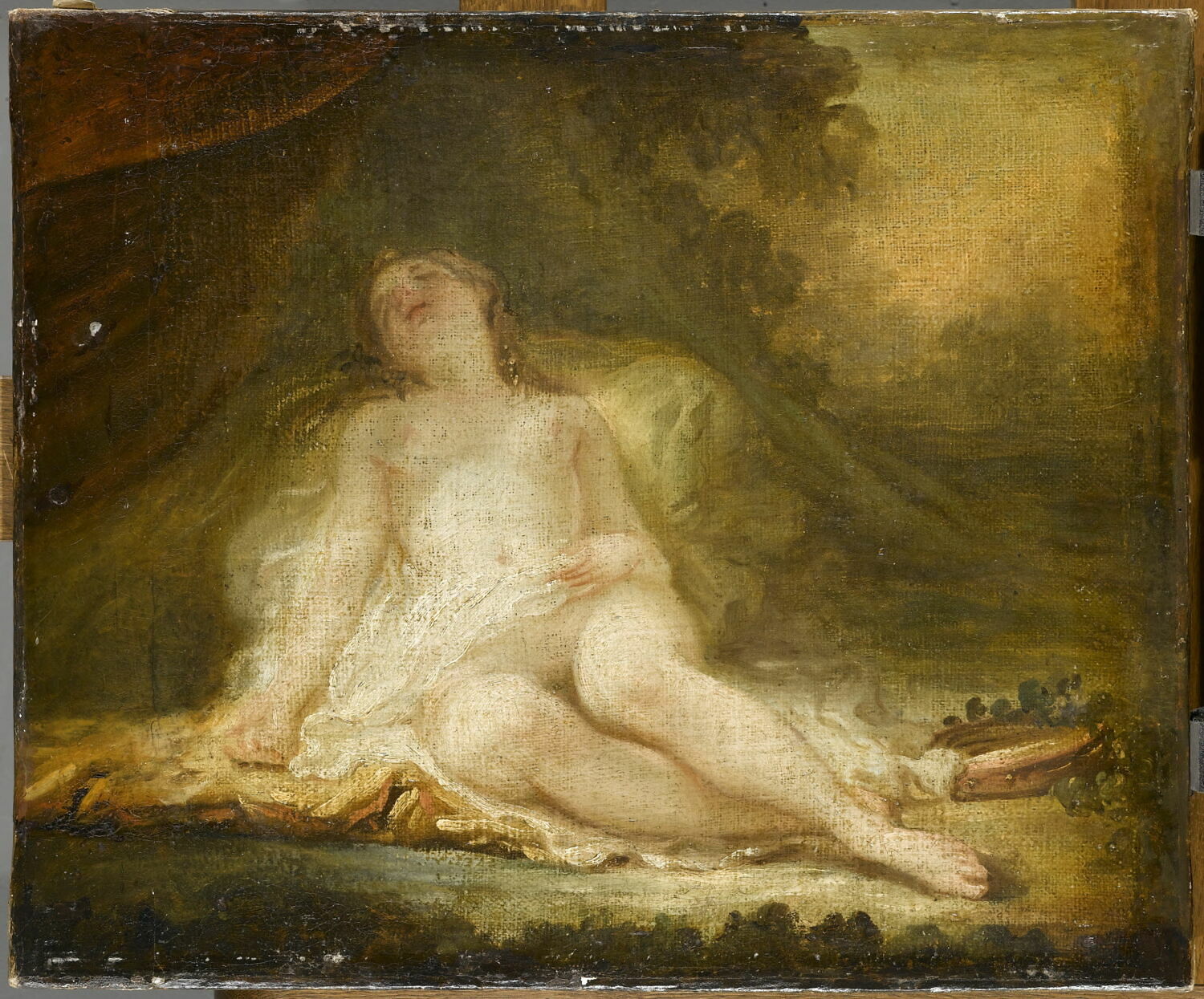 Bacchante endormie., Fragonard, Jean-Honoré, 3e quart du XVIIIe siècle (1765)