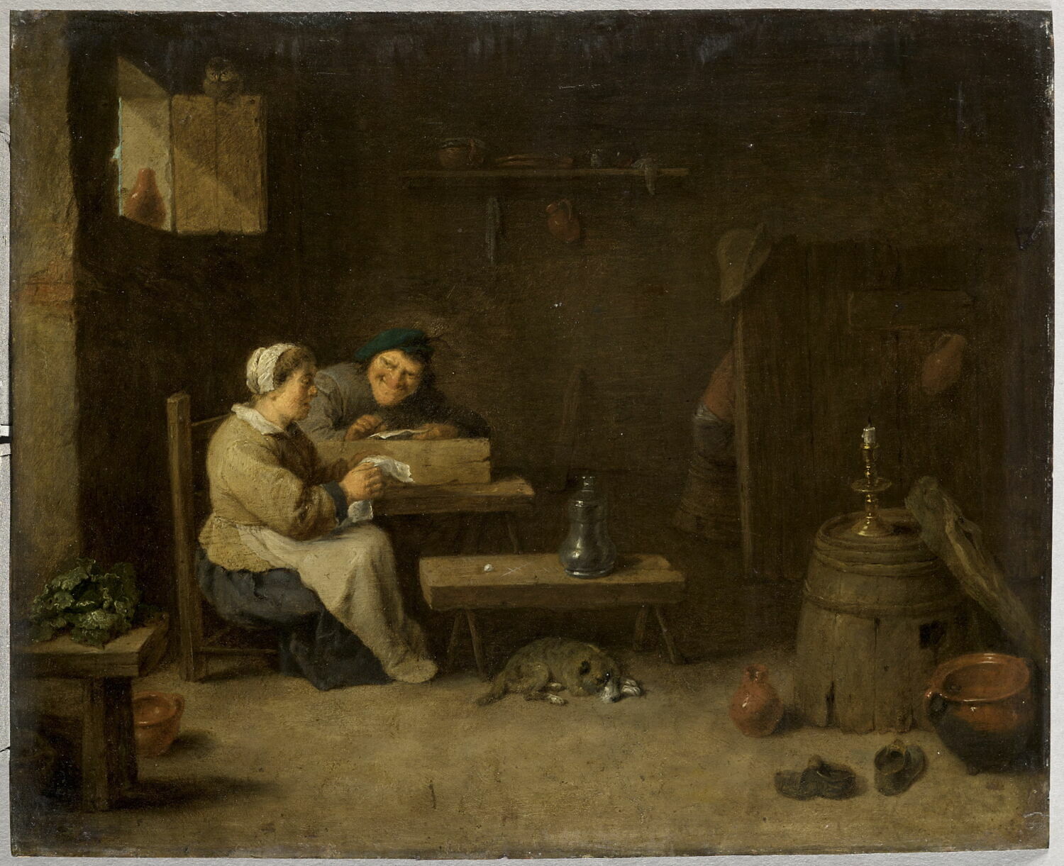 Intérieur d'estaminet, Teniers, David II, 2e quart du XVIIe siècle (vers 1633 - 1634)