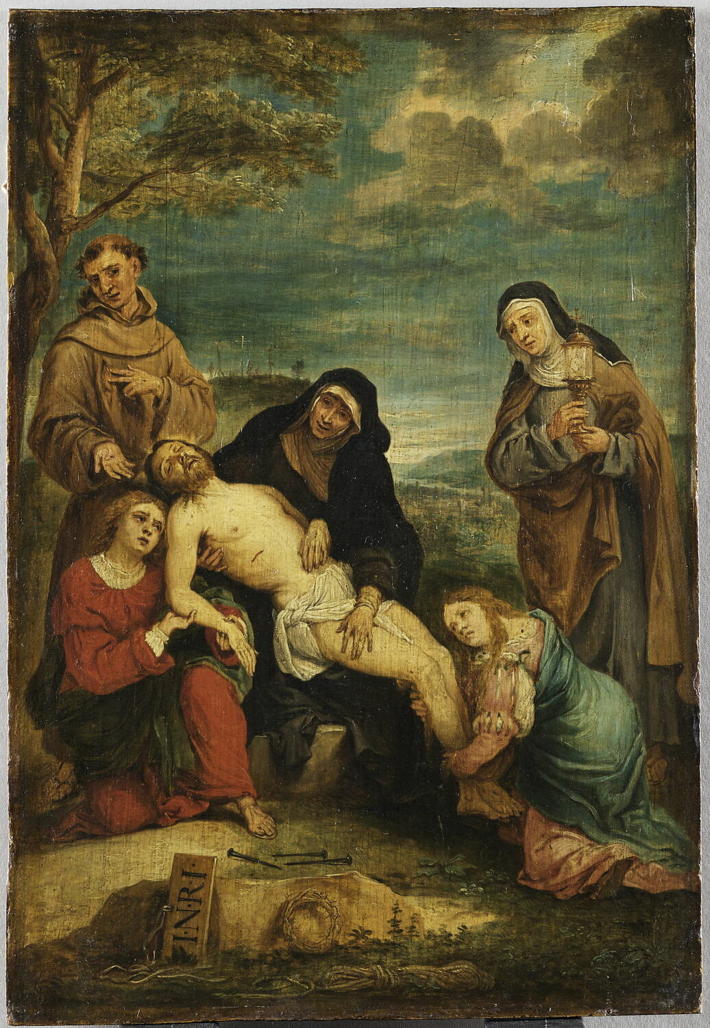 La Déploration du Christ, d'après Lorenzo Lotto, Teniers, David II, Milieu du XVIIe siècle (1640 - 1660)