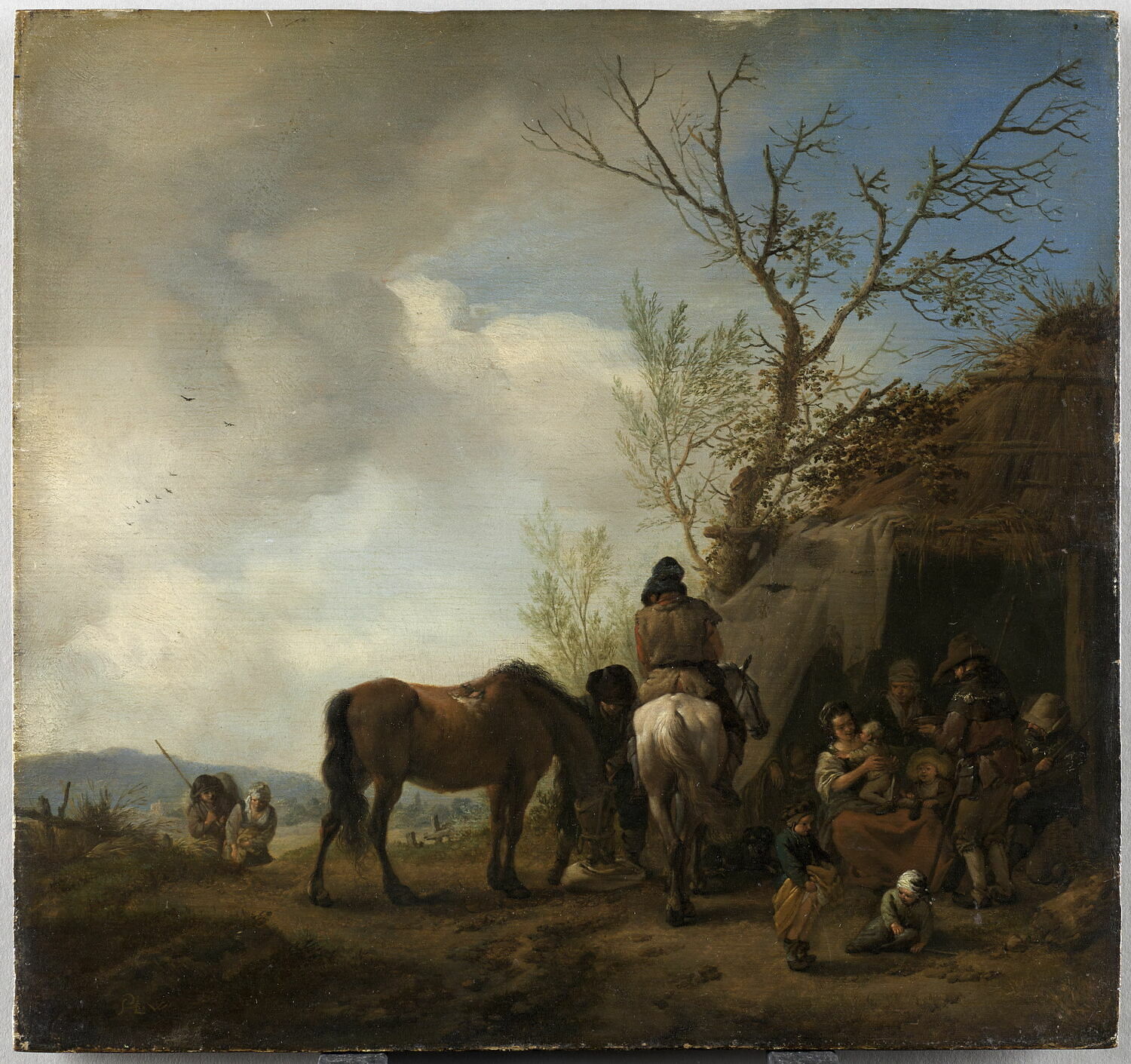 Les Pèlerins, Wouwerman, Philips, 2e quart du XVIIe siècle (vers 1640 - 1650)