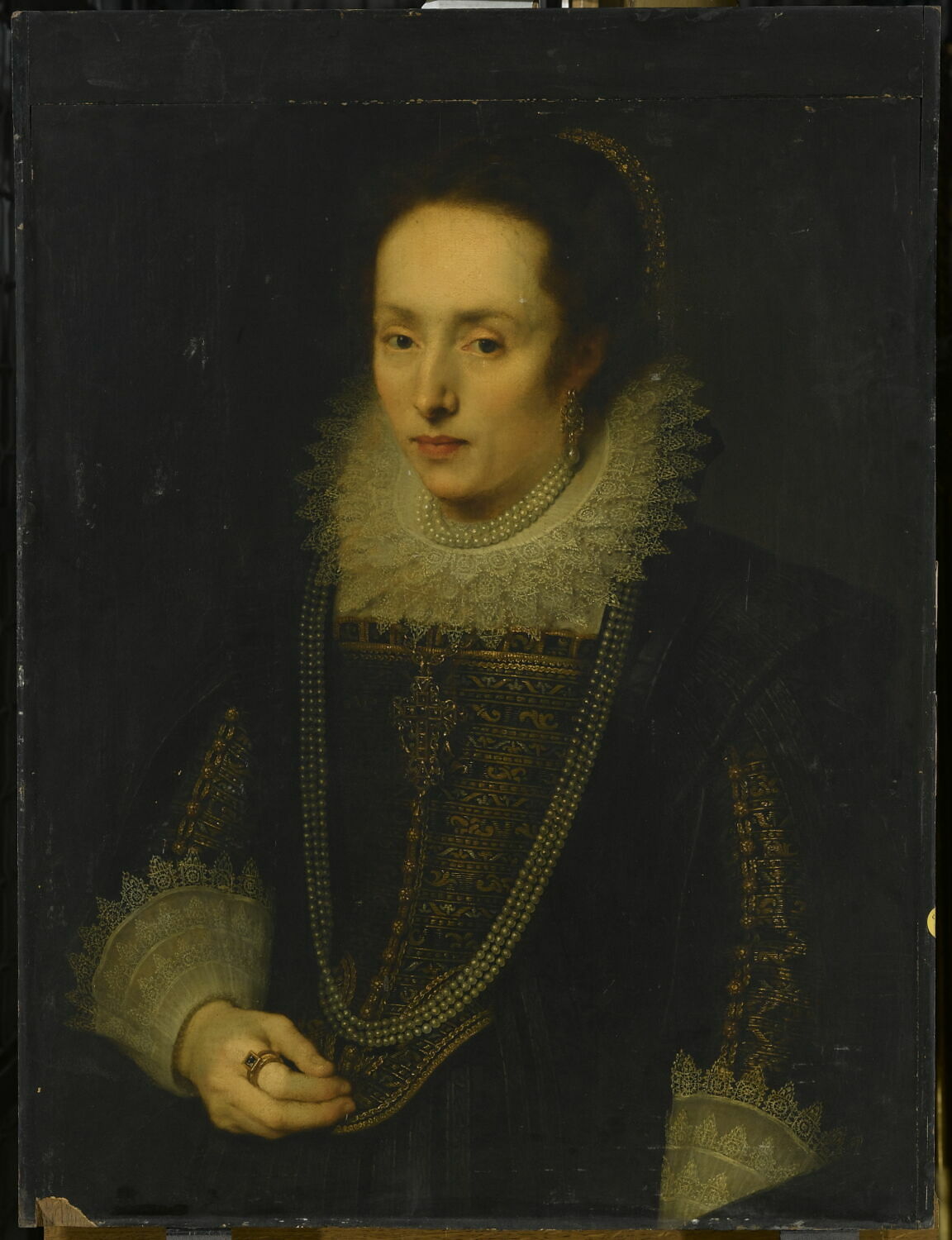 Portrait d'une dame de qualité, Vos, Cornelis de, 1e moitié du XVIIe siècle (1600 - 1650)