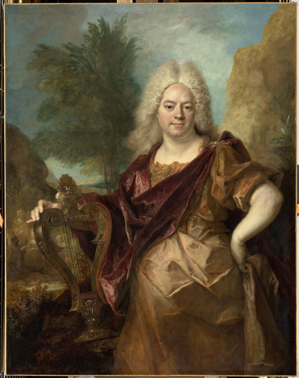 Portrait d'homme en Apollon, Largillière, Nicolas de, 1e quart du XVIIIe siècle (vers 1715)