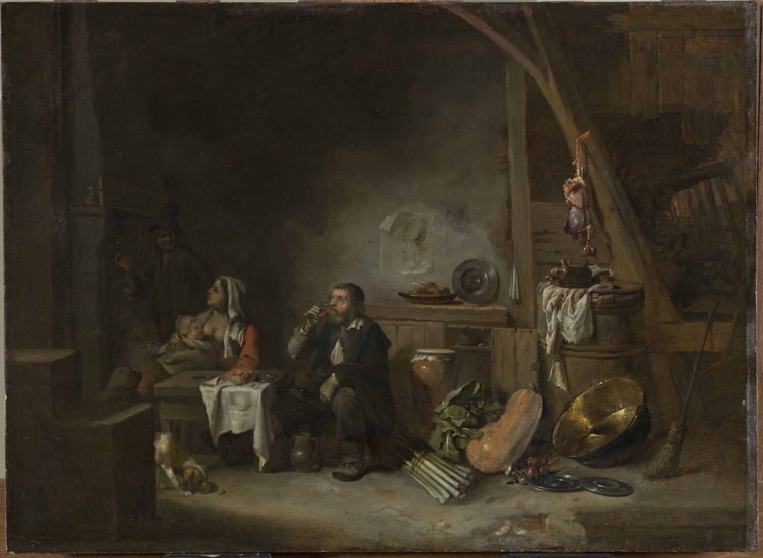 Scène d'intérieur, Bourdon, Sébastien, 2e quart du XVIIe siècle (vers 1644)