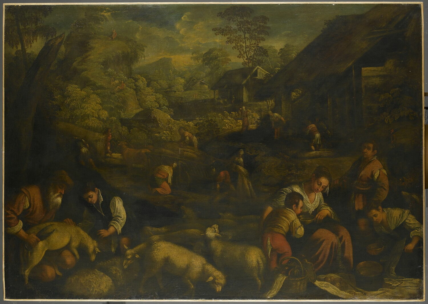 L'Été ou Les Travaux champêtres pendant la moisson, Bassano, Jacopo, 4e quart du XVIe siècle (1575 - 1600)