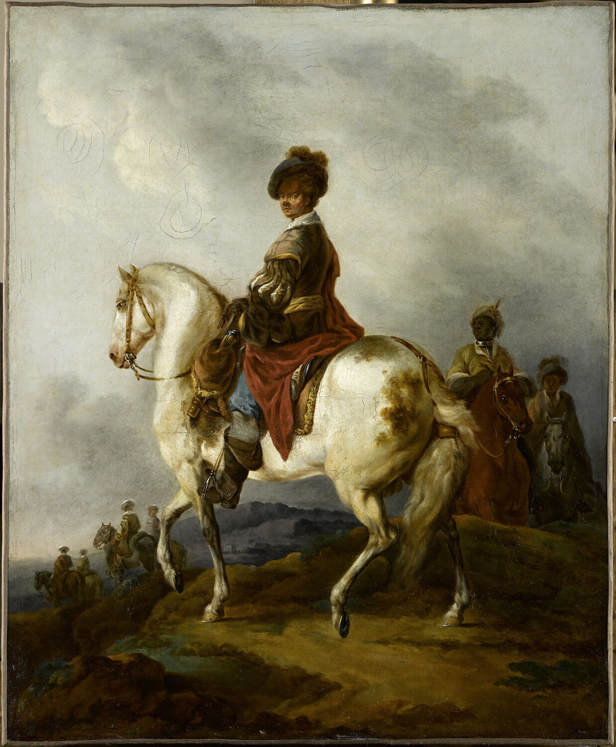 Cavalier sur un cheval blanc Louvre Collections