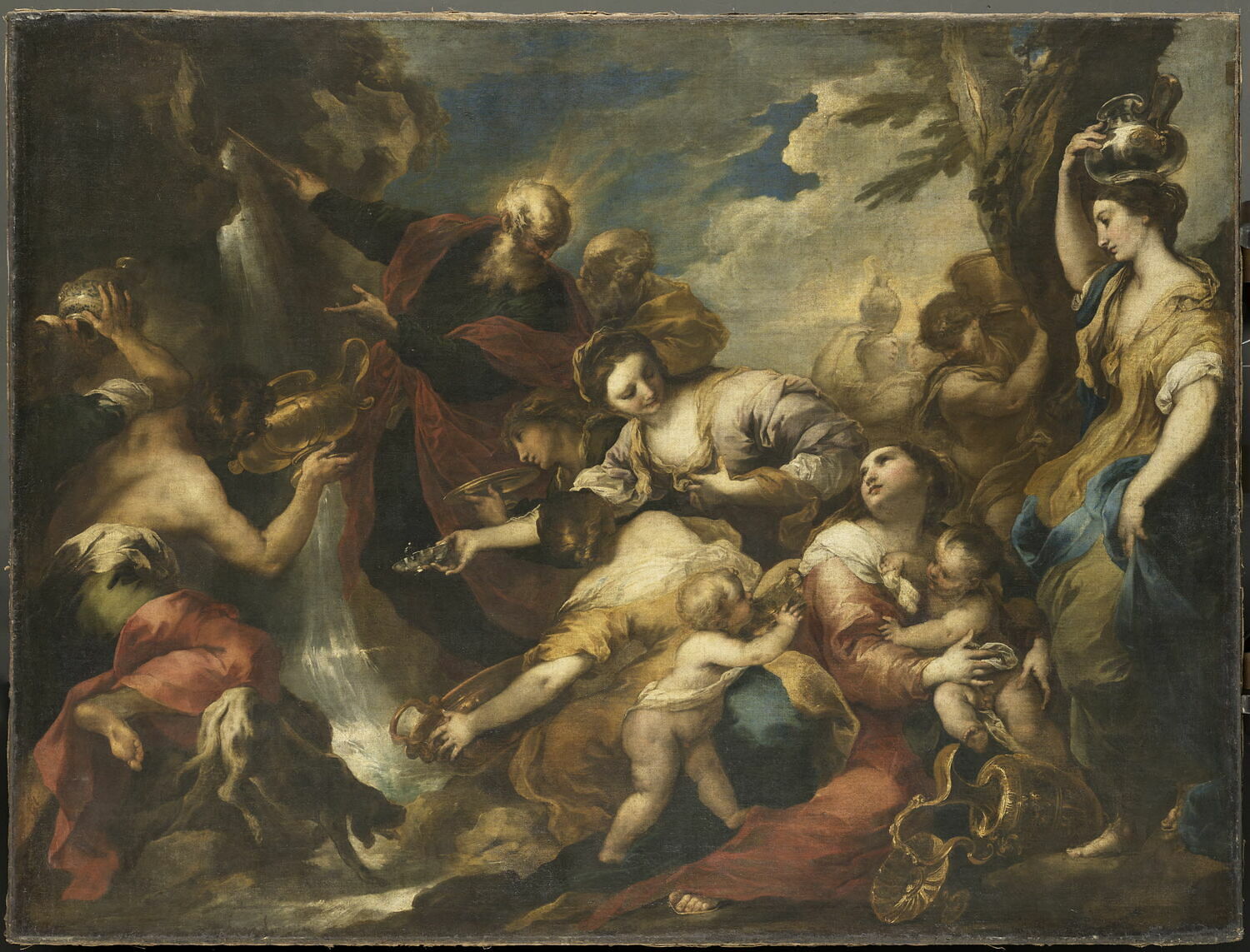 Moïse frappant le rocher, Castello, Valerio, 2e quart du XVIIe siècle (1625 - 1650)