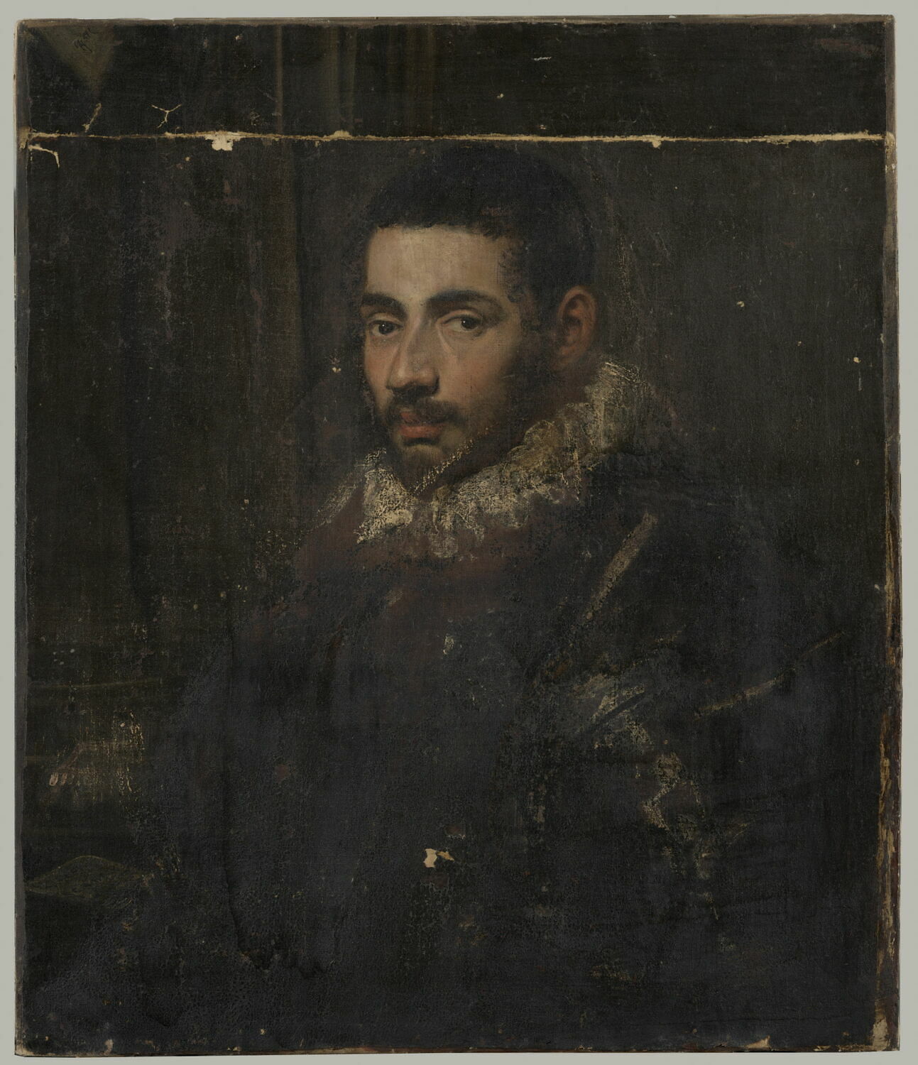 Jeune homme en armure, dit autrefois jeune sénateur vénitien, Доменико Робусти, 1575–1625