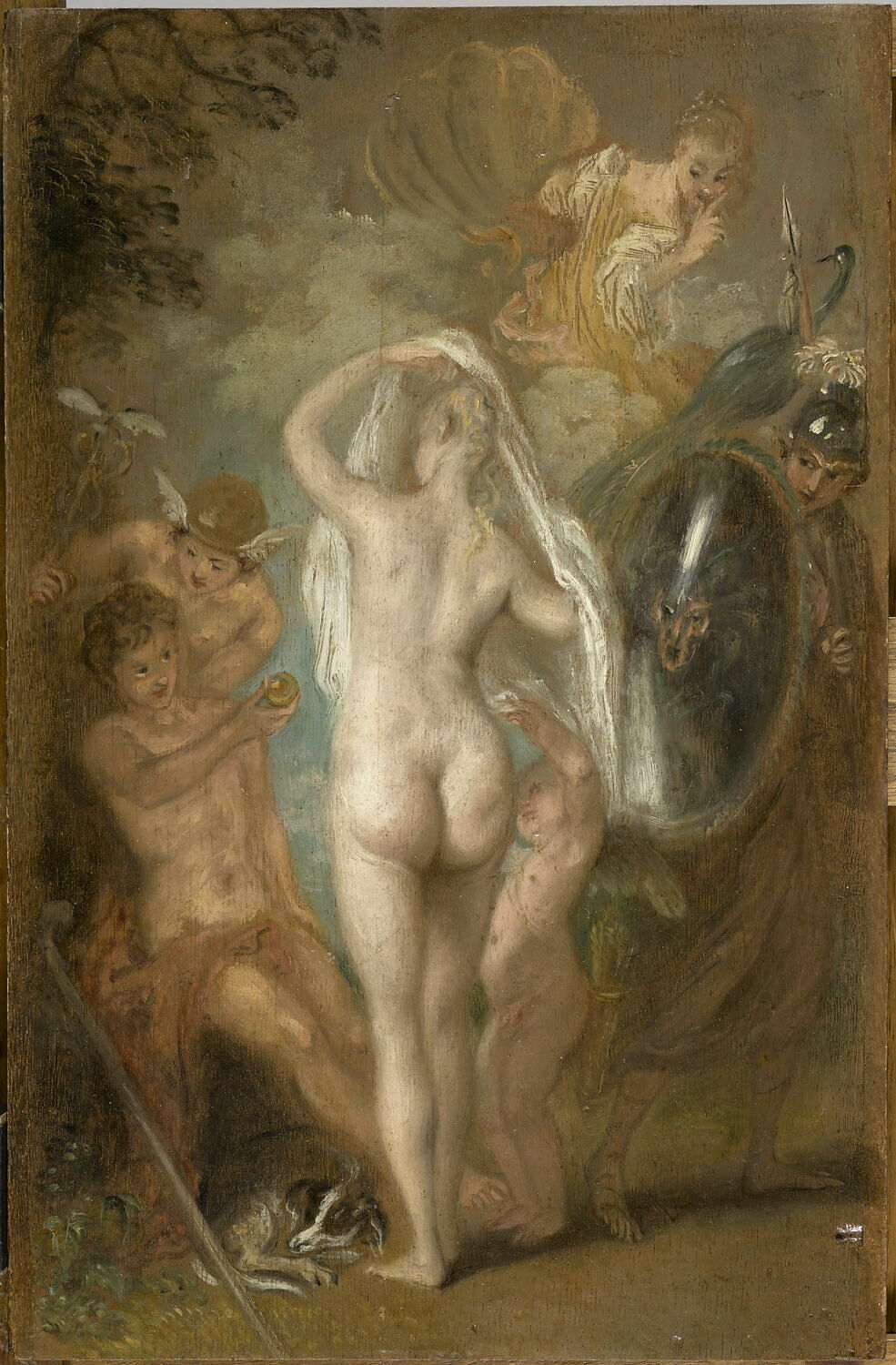 Le Jugement de Pâris, Watteau, Jean-Antoine, 1e quart du XVIIIe siècle (vers 1718 - 1721)
