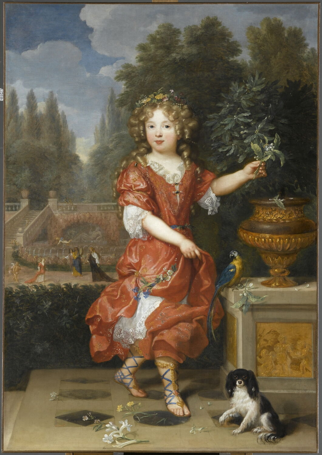 Portrait présumé de Mademoiselle de Blois, Mignard, Pierre, 4e quart du XVIIe siècle (vers 1674)
