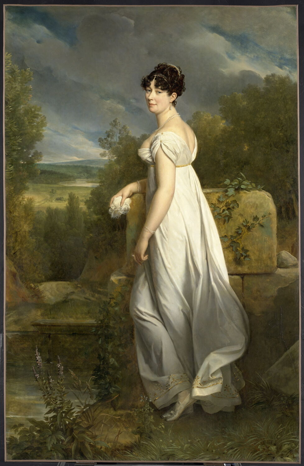 Portrait de Giuseppa Visconti, marquise de Borgoratto (1760-1840), Gérard, François, 1e quart du XIXe siècle (vers 1809 - 1810)