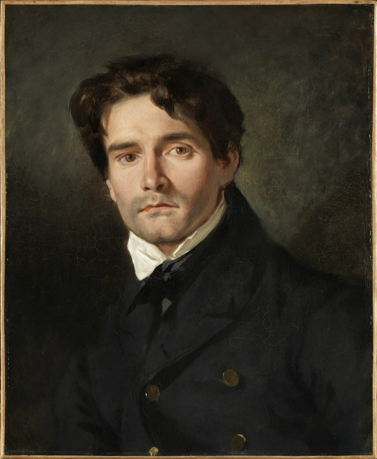 Portrait de Léon Riesener (1808-1878), peintre et cousin de l'artiste, Delacroix, Eugène, 2e quart du XIXe siècle (1835)