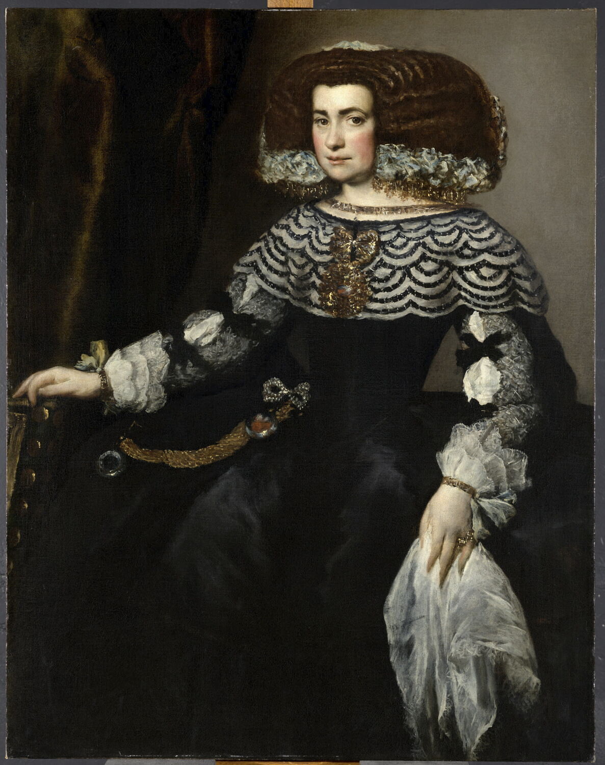 Portrait d'une femme de la cour d' Espagne, Martínez del Mazo, Juan Bautista, XVIIe siècle (1600 - 1700)