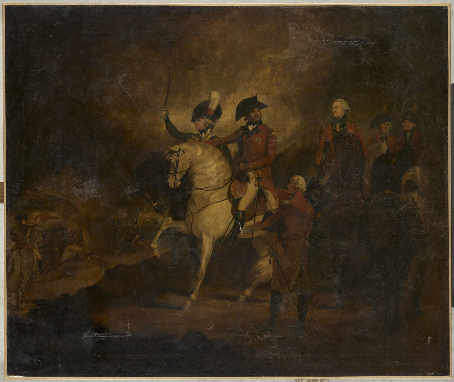 George III passant en revue le 3e et le 10e régiment de dragons, Beechey, Sir William, 1e moitié du XIXe siècle (1840)