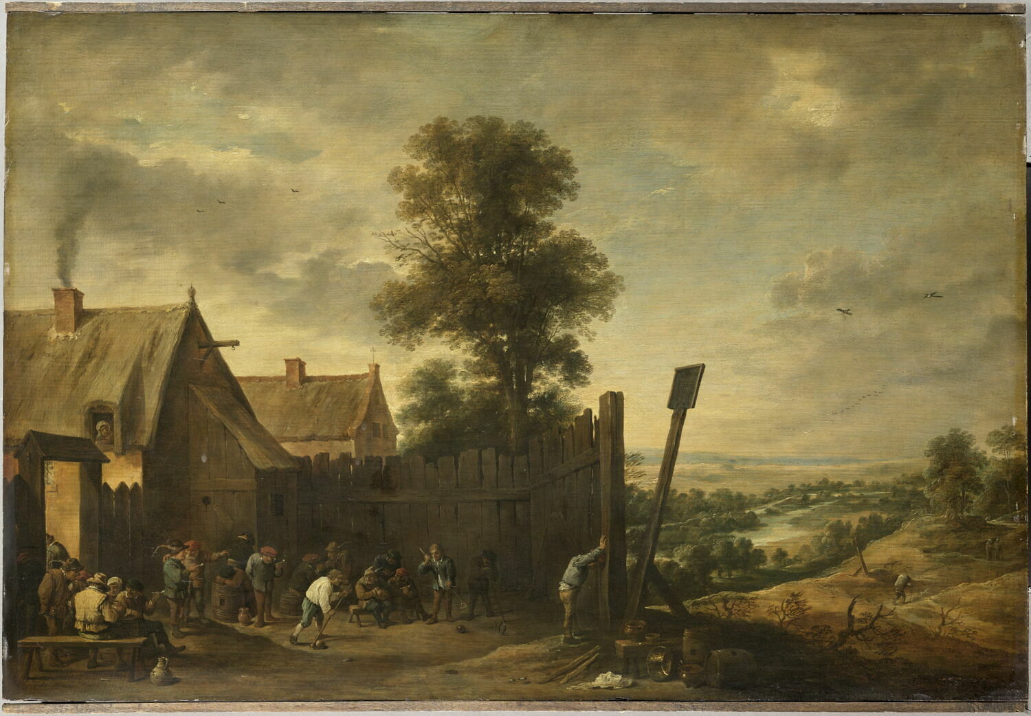 Les joueurs de hoquet, Teniers, David II, 3e quart du XVIIe siècle (1661)