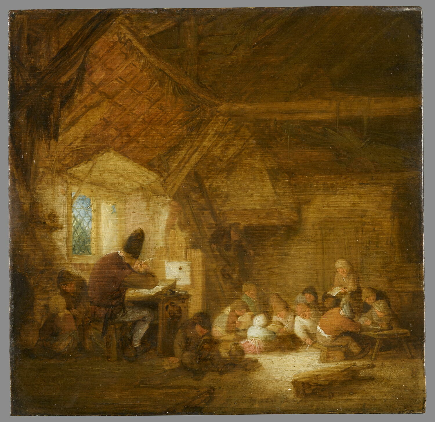 Intérieur d'école, Ostade, Adriaen van, 2e quart du XVIIe siècle (1641)