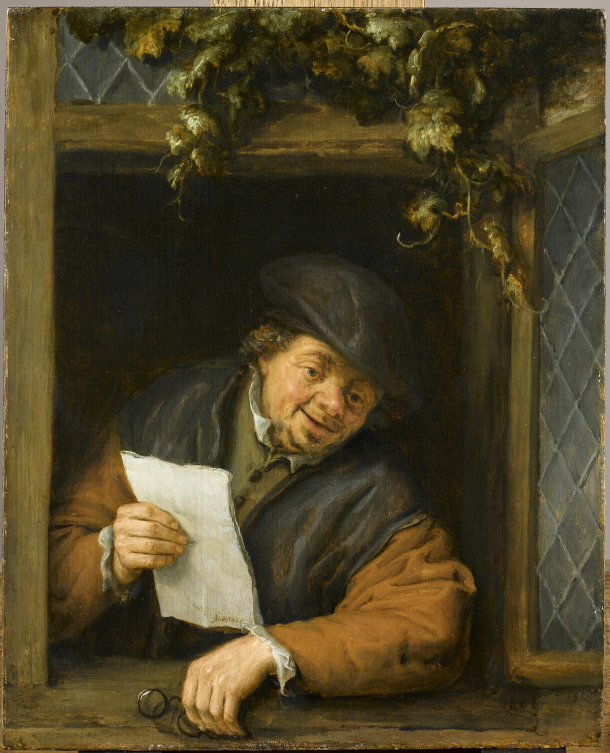 Le Liseur à la fenêtre, Ostade, Adriaen van, 2e quart du XVIIe siècle (1640 - 1650)