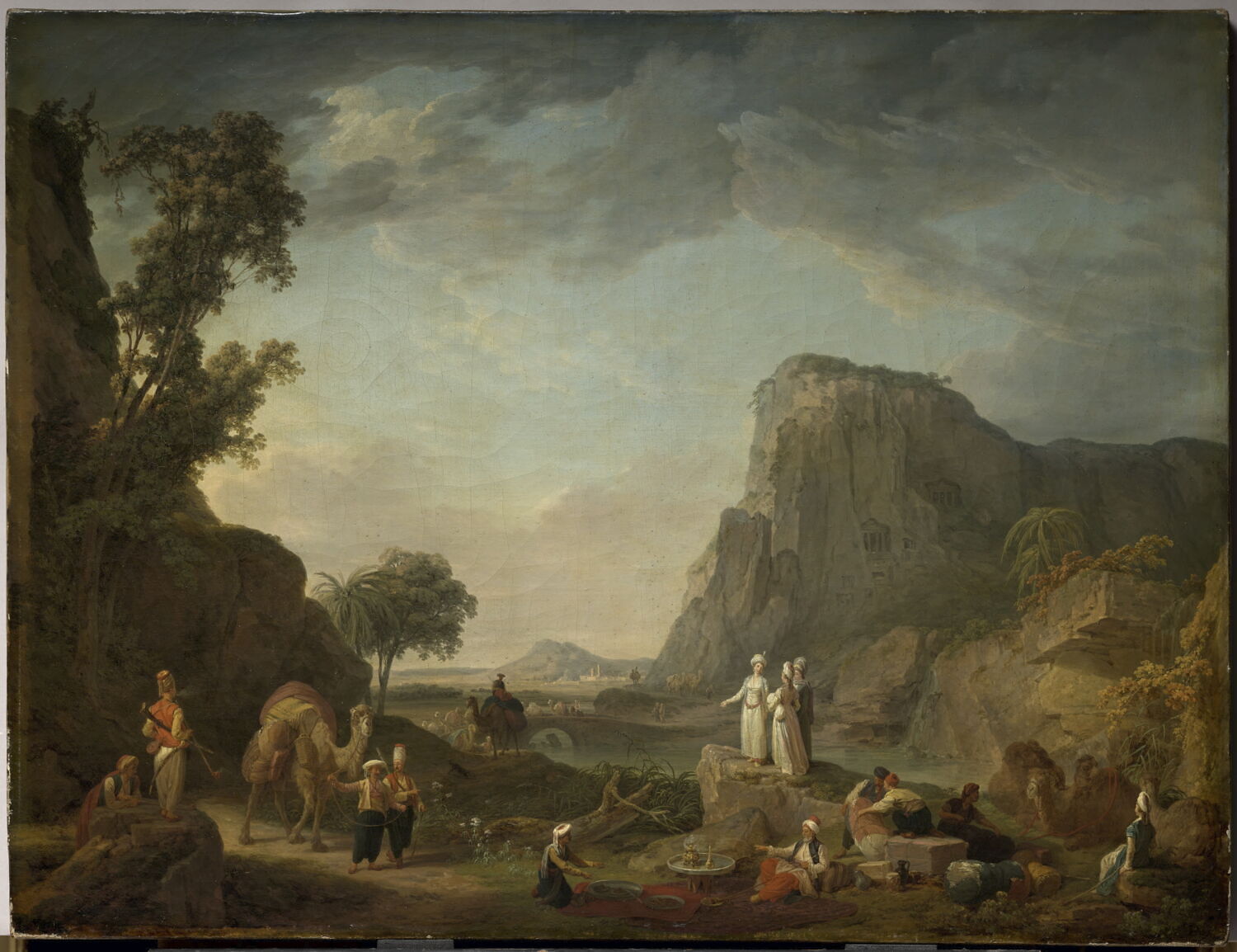 Paysage oriental., Hilair, Jean-Baptiste, Fin du XVIIIe siècle - début du XIXè siècle (1775 - 1825)