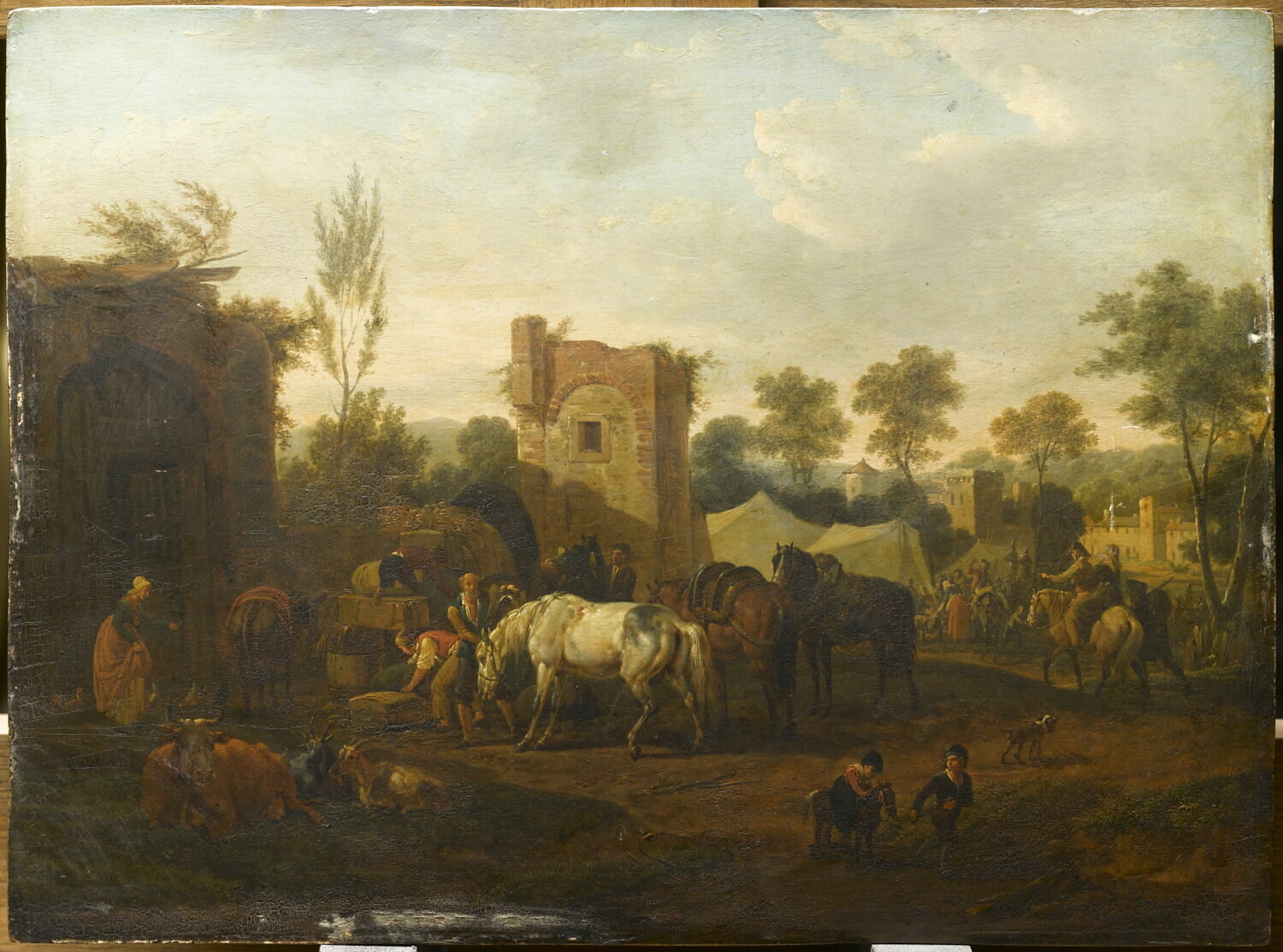Halte de cavaliers, Swebach-Desfontaines, Jacques-François-Joseph, Fin du XVIIIe siècle - début du XIXè siècle (1790 - 1825)