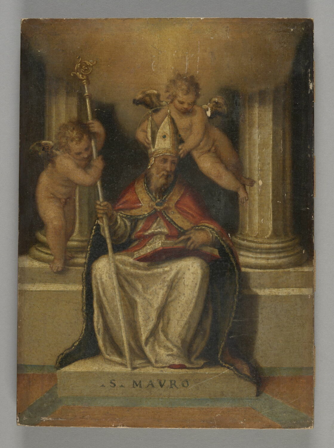 Saint Maur, abbé bénédictin, Farinati, Paolo, 2e moitié du XVIe siècle (1550 - 1600)