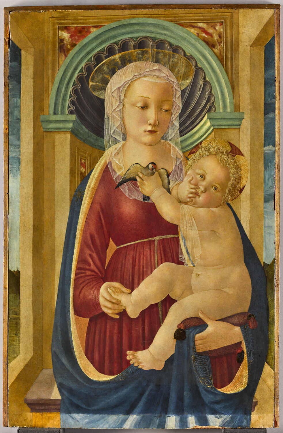 La Vierge et l'Enfant au chardonneret, Maître de la Nativité de Castello, 3e quart du XVe siècle (1450 - 1475)