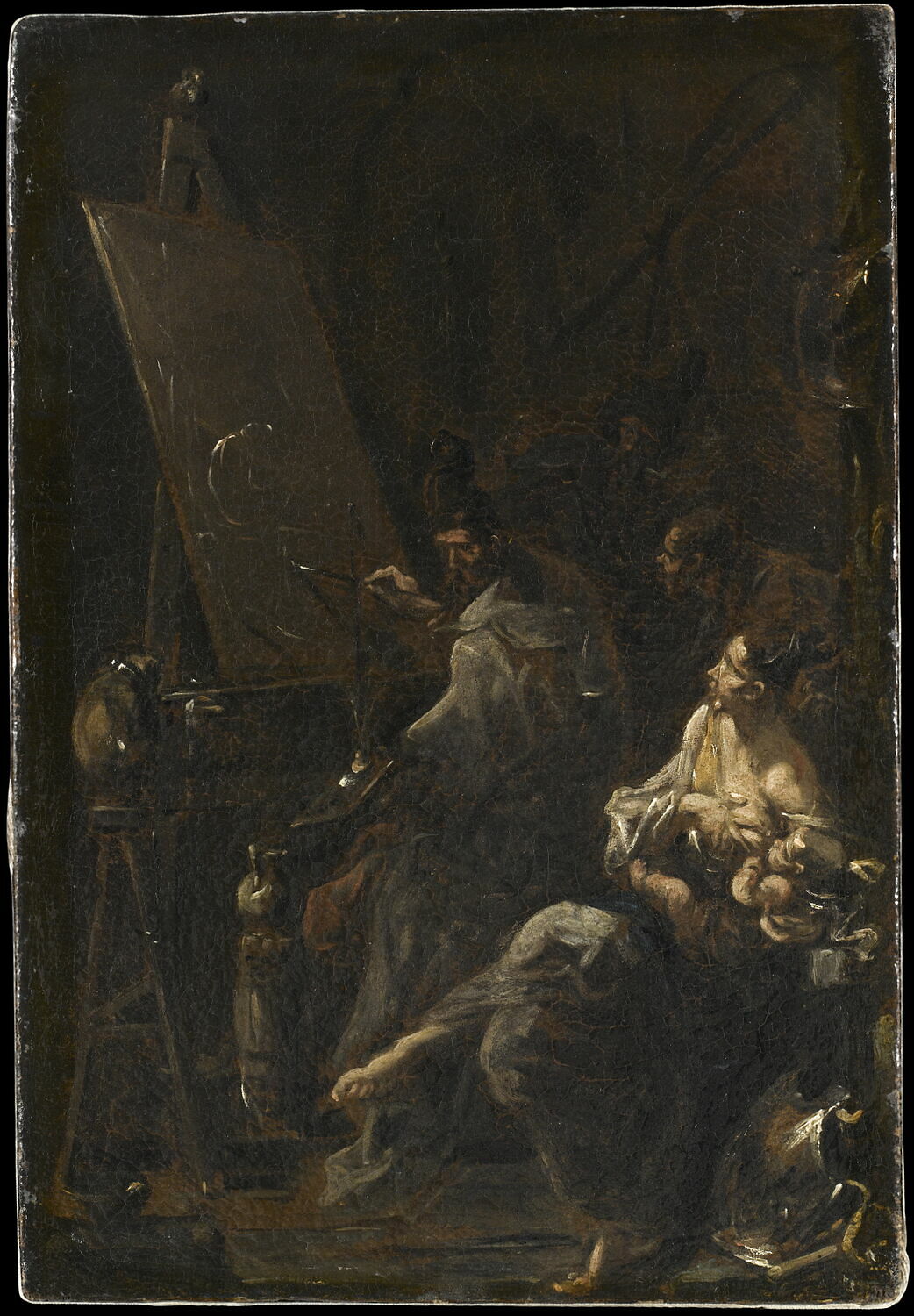 L'atelier d'un peintre, Magnasco, Alessandro, 1e moitié du XVIIIe siècle (vers 1730 - 1735)