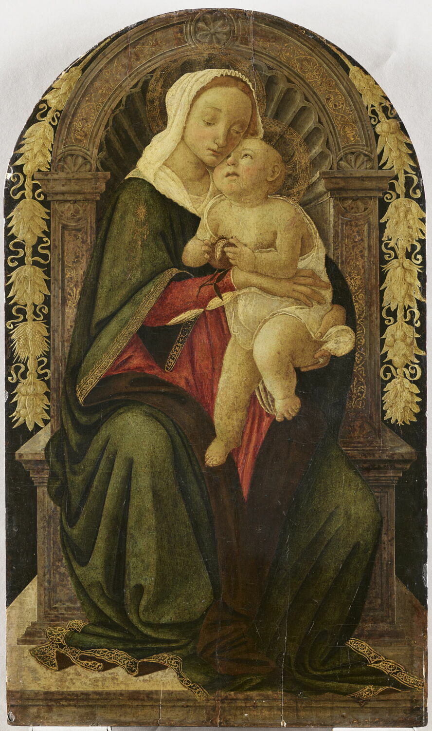 La Vierge et l'Enfant, dit La Vierge à la grenade, Botticelli, Sandro, 3e quart du XVe siècle (1450 - 1475)