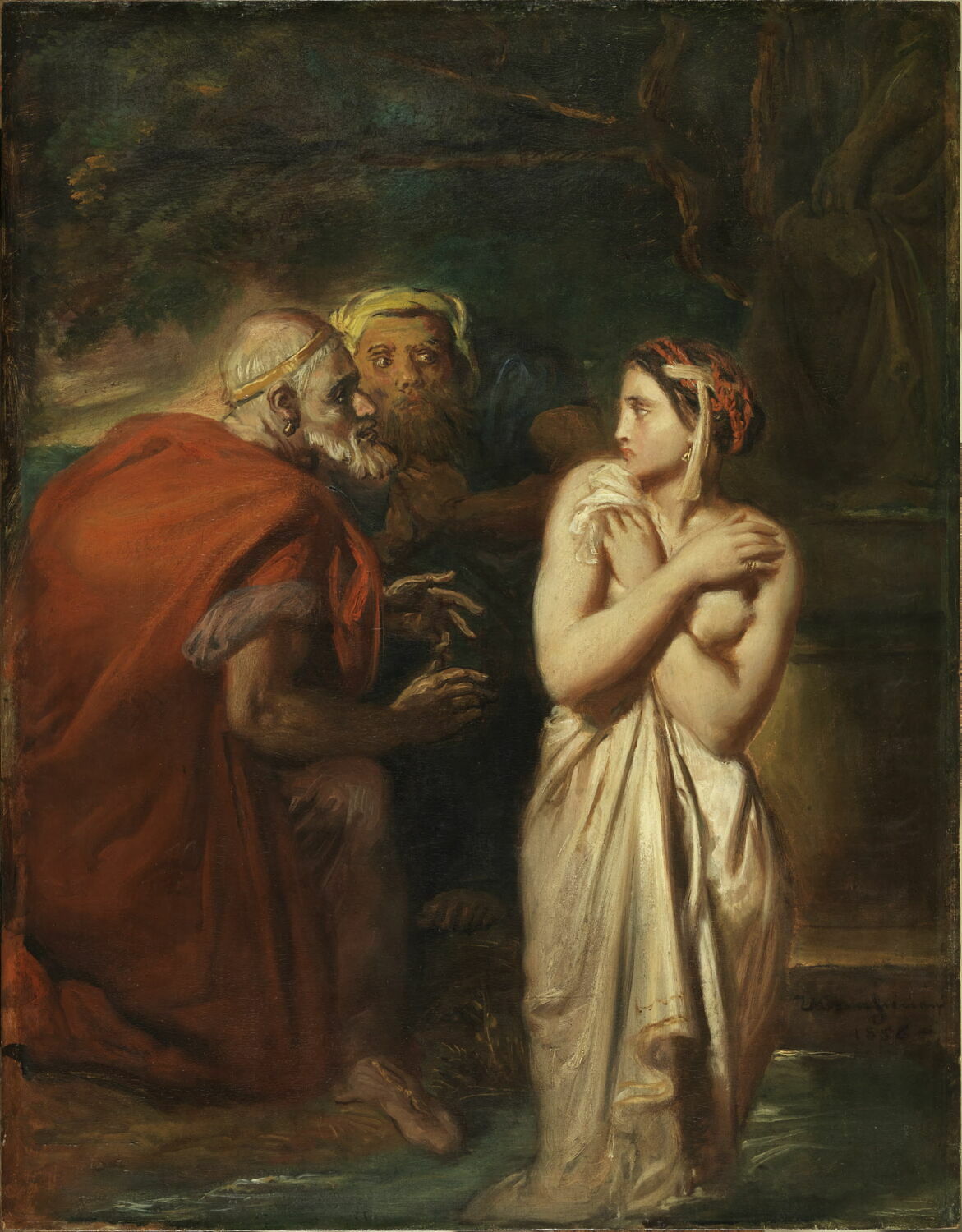 Suzanne et les vieillards., Chassériau, Théodore, 3e quart du XIXe siècle (1856)