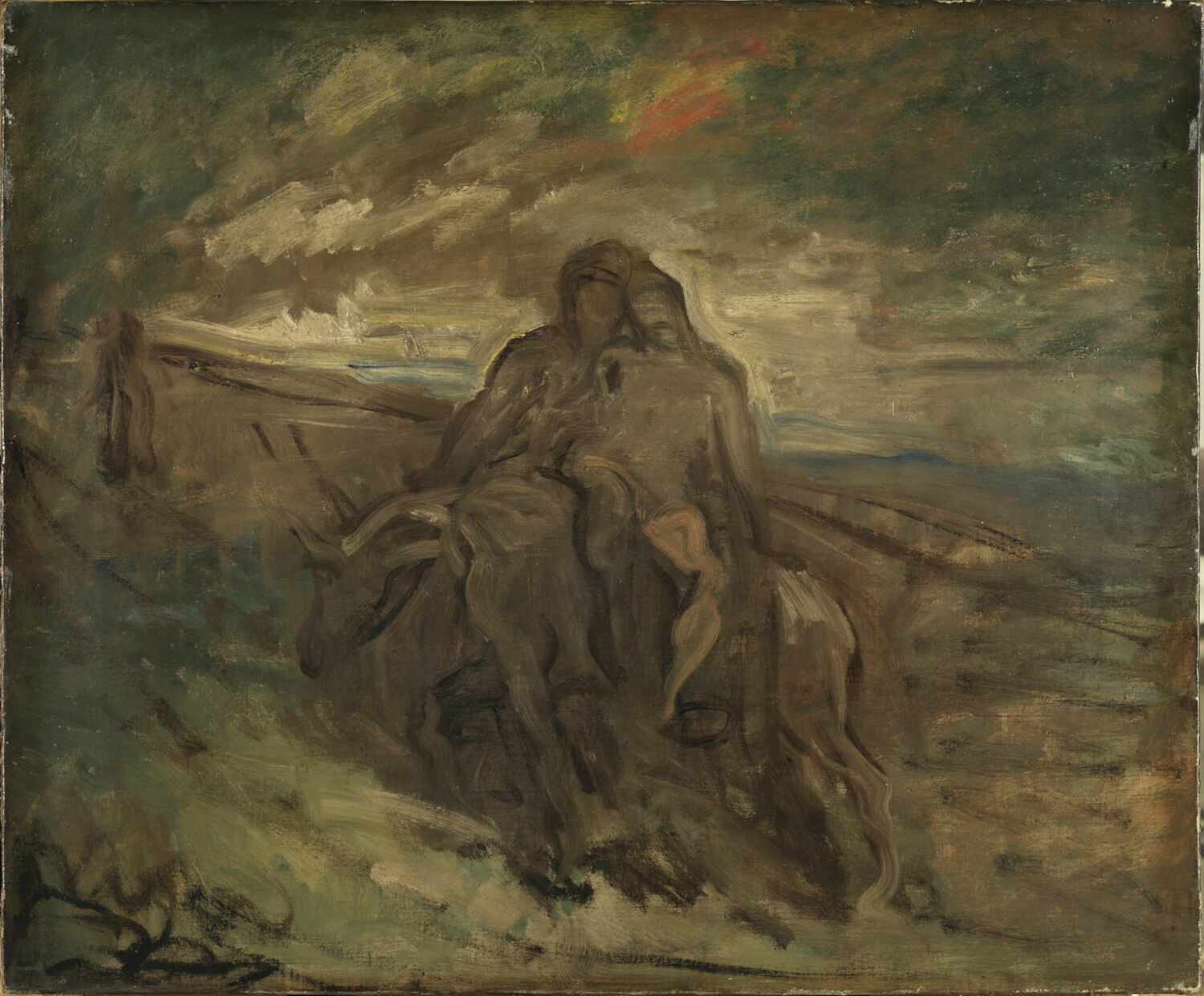 Le Bon Samaritain. Esquisse., Chassériau, Théodore, 2e quart du XIXe siècle (1838)