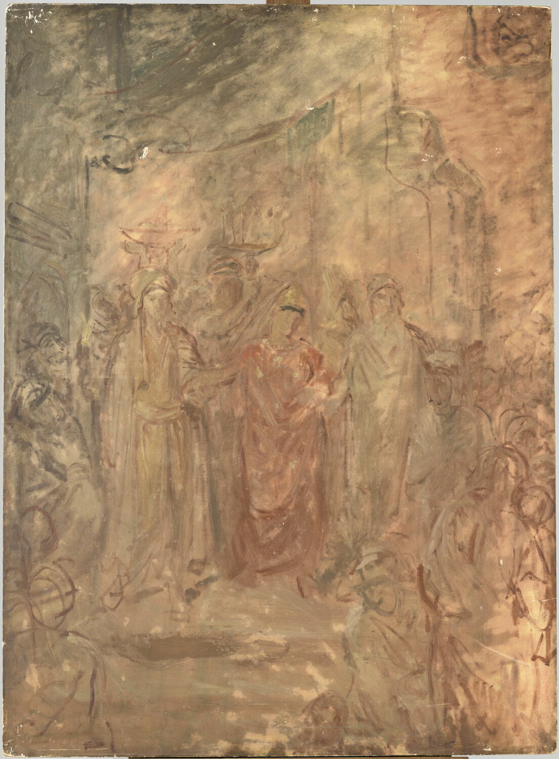 Mariage juif à Constantine., Chassériau, Théodore, 2e quart du XIXe siècle (1841)