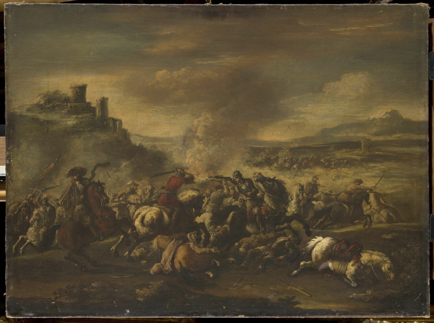 Combat de cavalerie, Courtois, Jacques, 2e quart du XVIIe siècle (1645 - 1650)