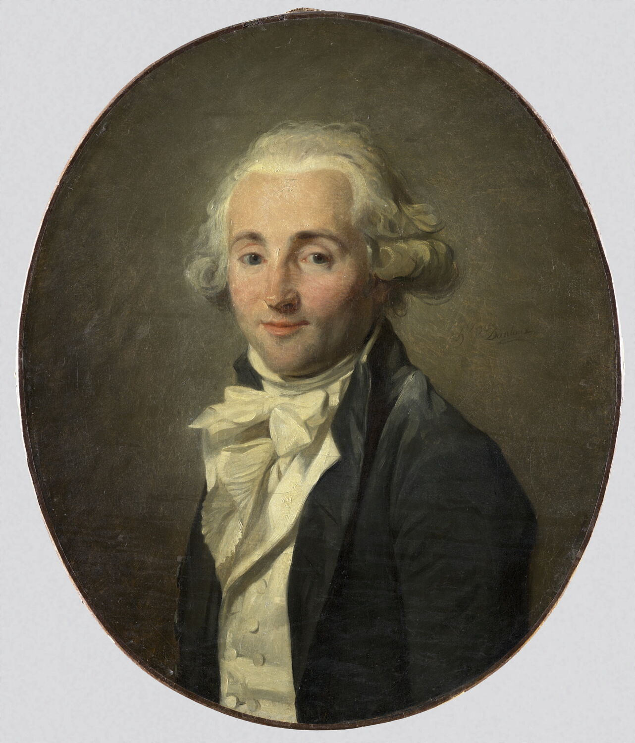 Portrait de Monsieur Delaval, ancien banquier et diplomate, émigré en Angleterre en 1792, ami de l'artiste., Danloux, Henri-Pierre, 4e quart du XVIIIe siècle (1793)