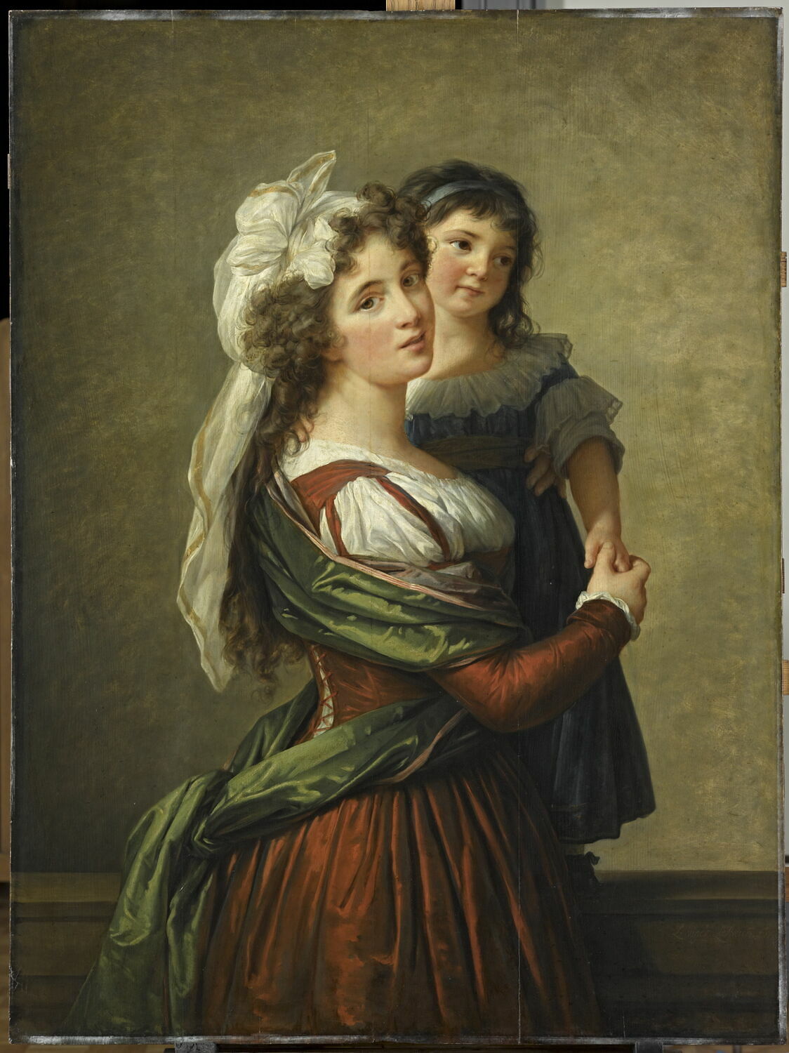 Madame Rousseau, Femme De L'architecte Pierre Rousseau, Et Sa Fille ...