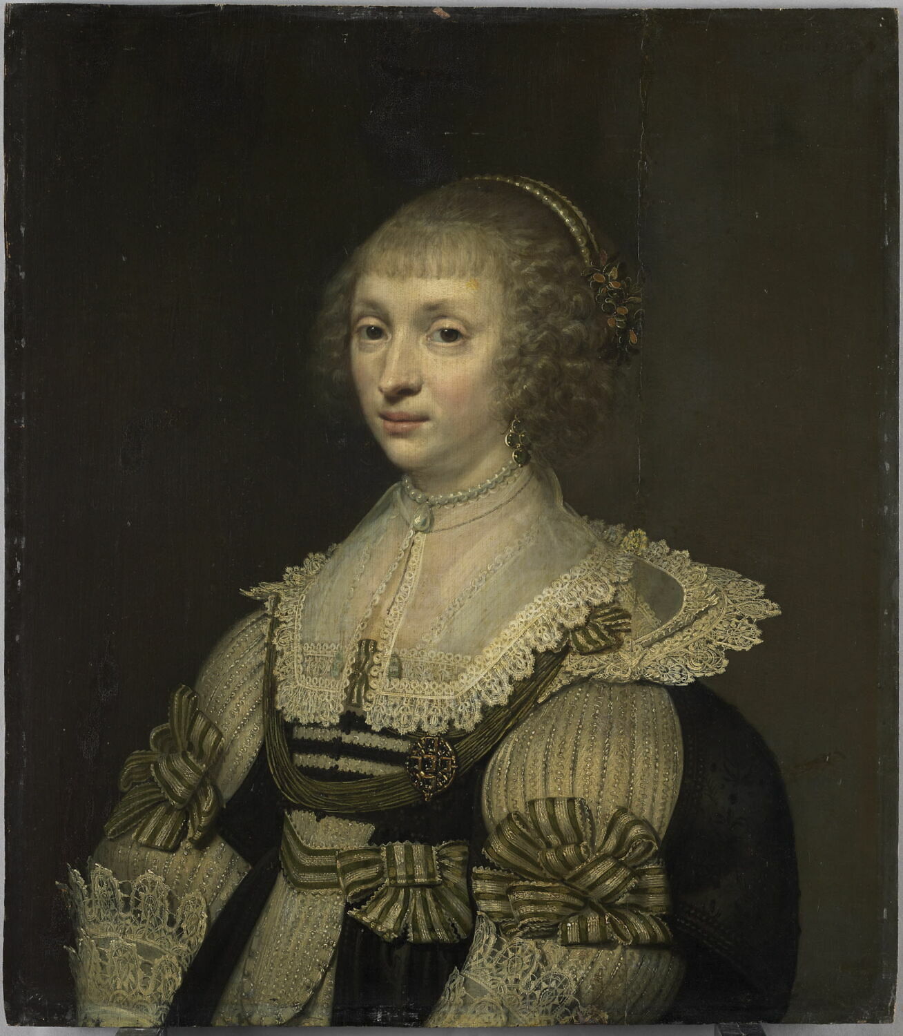Portrait d’Anna van Lockhorst, épouse de Nicolas Pauw, Ravesteyn, Jan Anthonisz van, 2e quart du XVIIe siècle (1634)