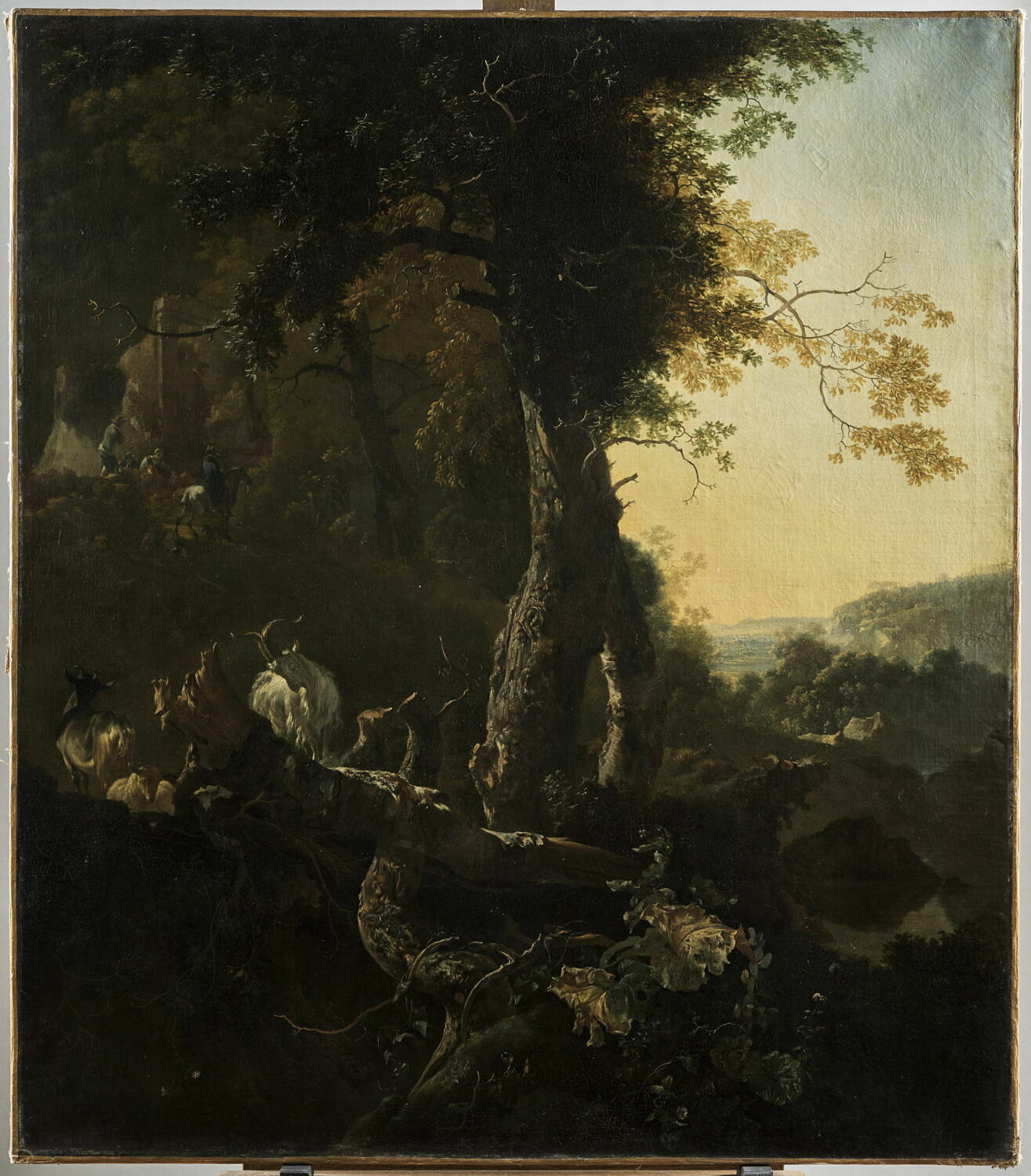 Paysage au soleil levant, Pynacker, Adam, 2e quart du XVIIe siècle (1665)