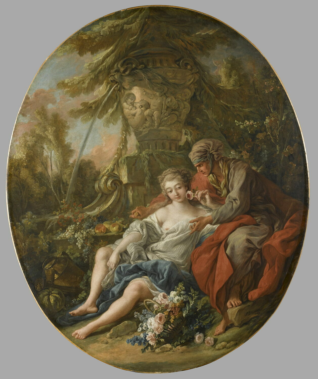 Vertumne et Pomone., Boucher, François, 3e quart du XVIIIe siècle (1763)
