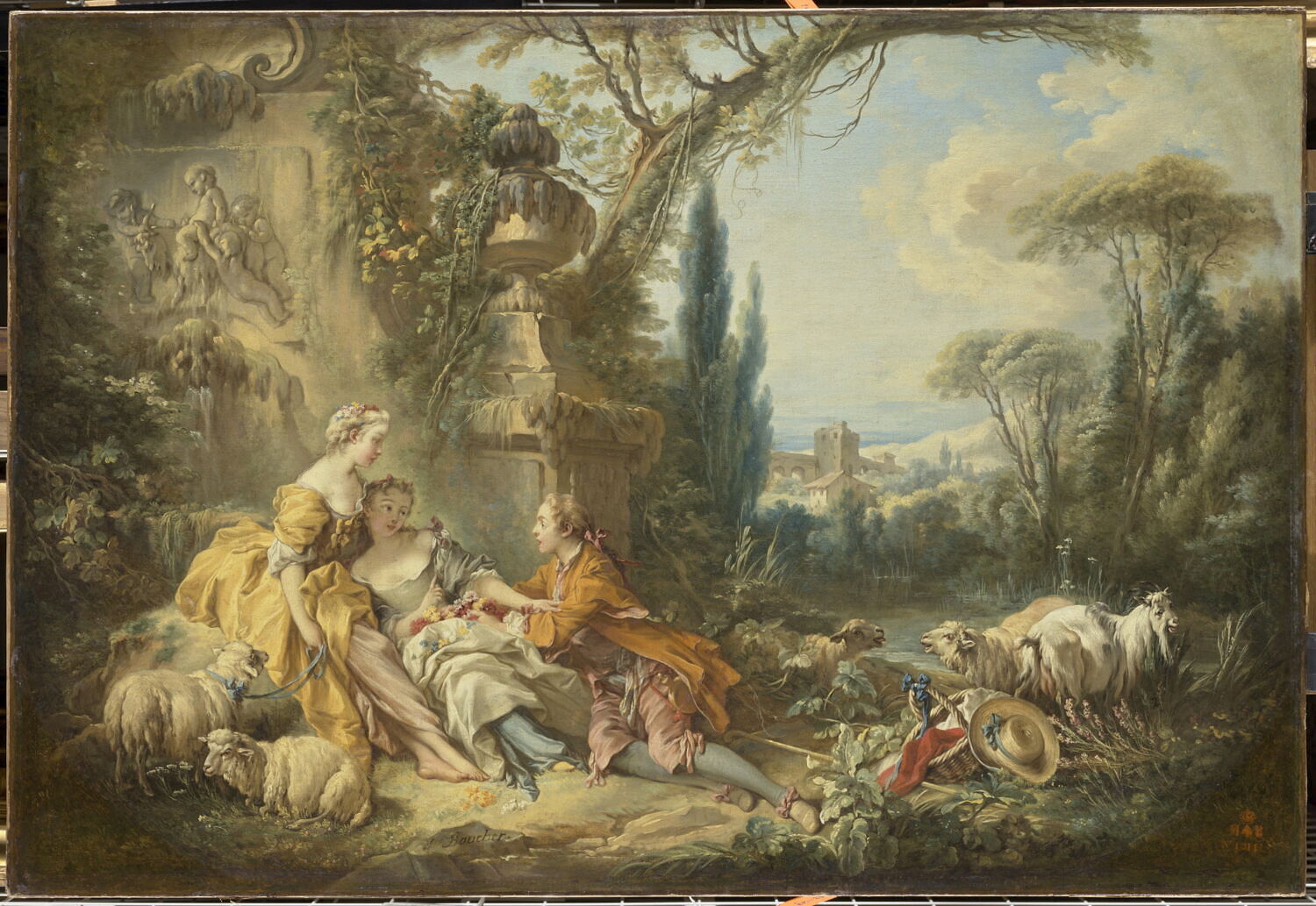 Les Charmes de la vie champêtre., Франсуа Буше, вторая четверть XVIII века (ок. 1735–1740)