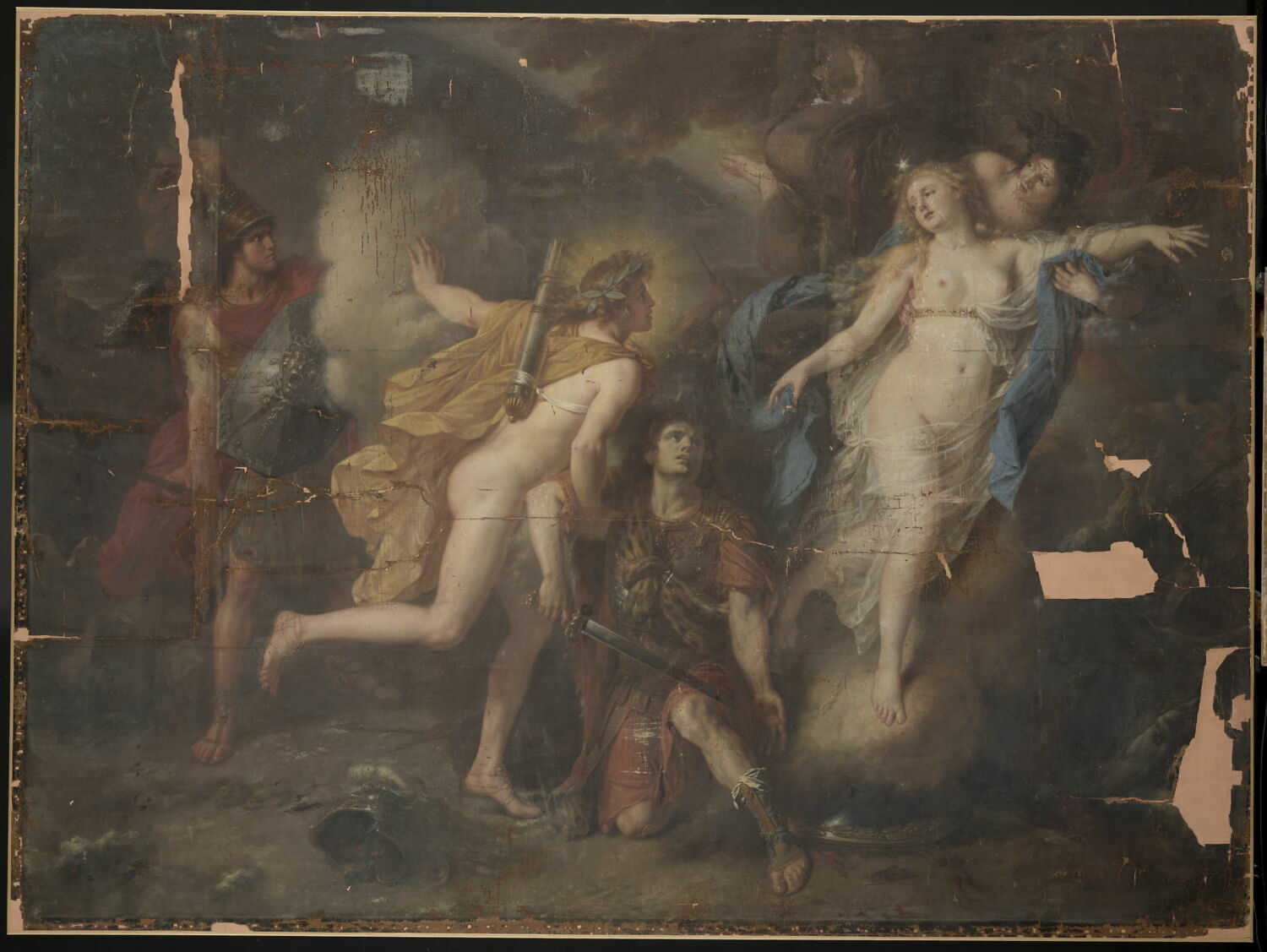 Vénus blessée par Diomède., Callet, Antoine François, 4e quart du XVIIIe siècle (1795)