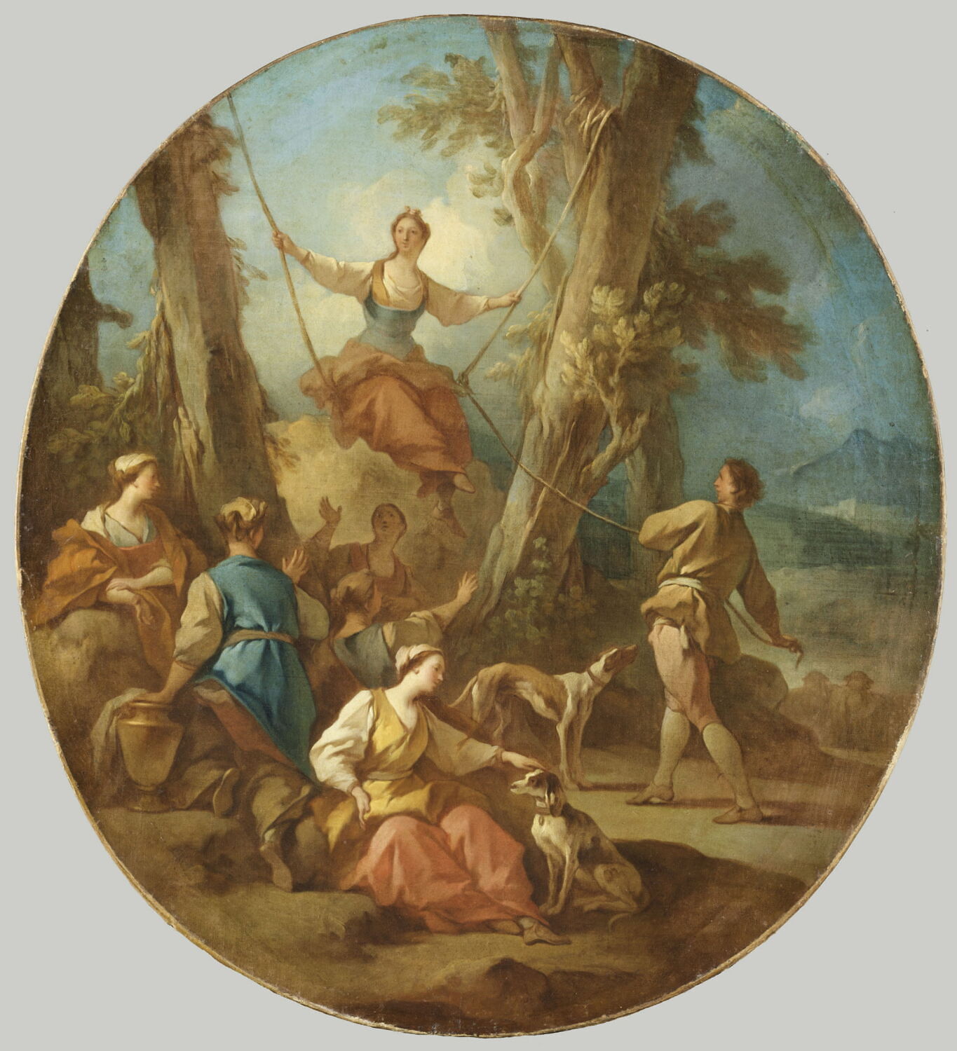 La Balançoire., Cazes, Pierre-Jacques, 2e quart du XVIIIe siècle (1732)