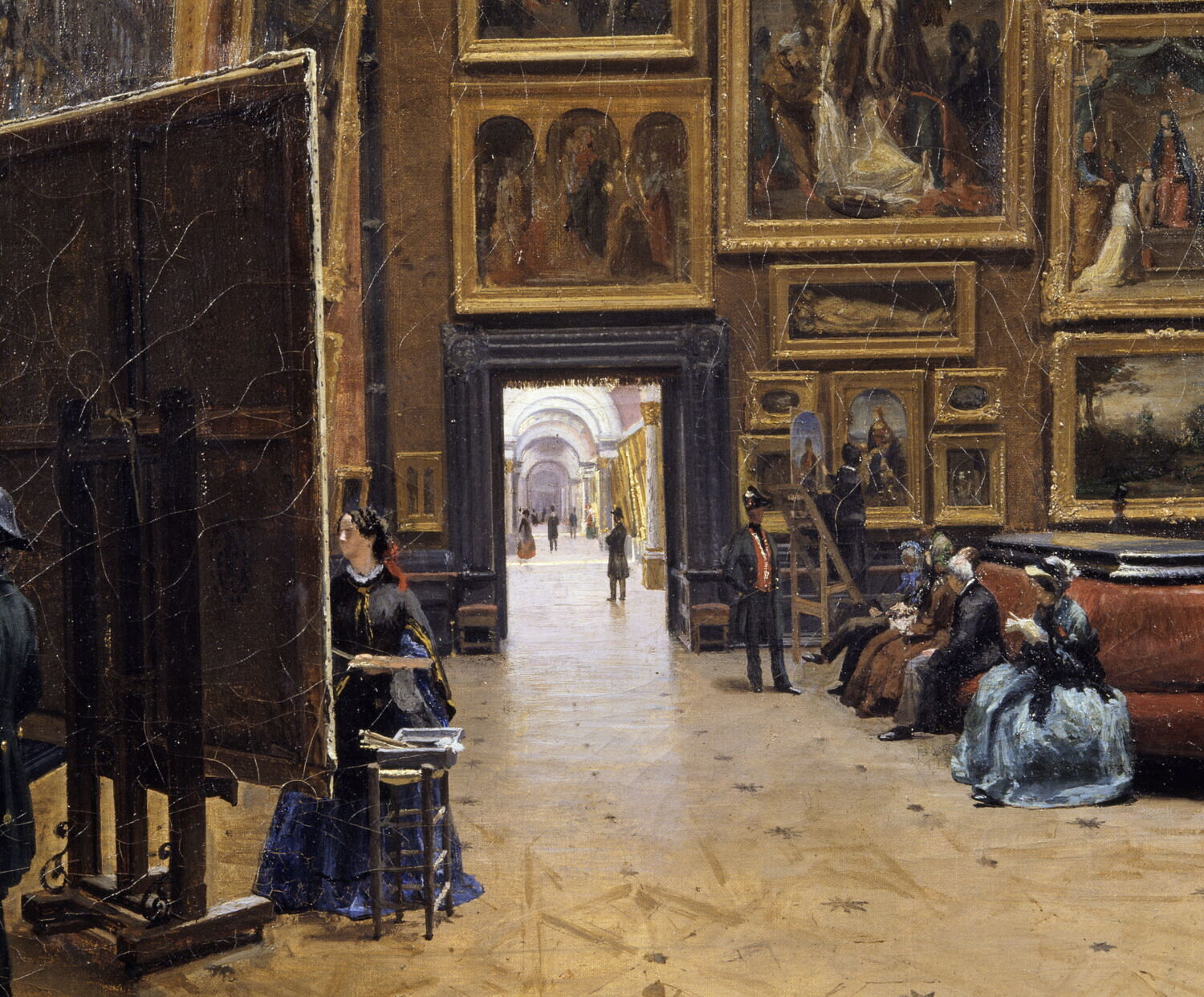 Le Salon carré en 1861 Louvre Collections