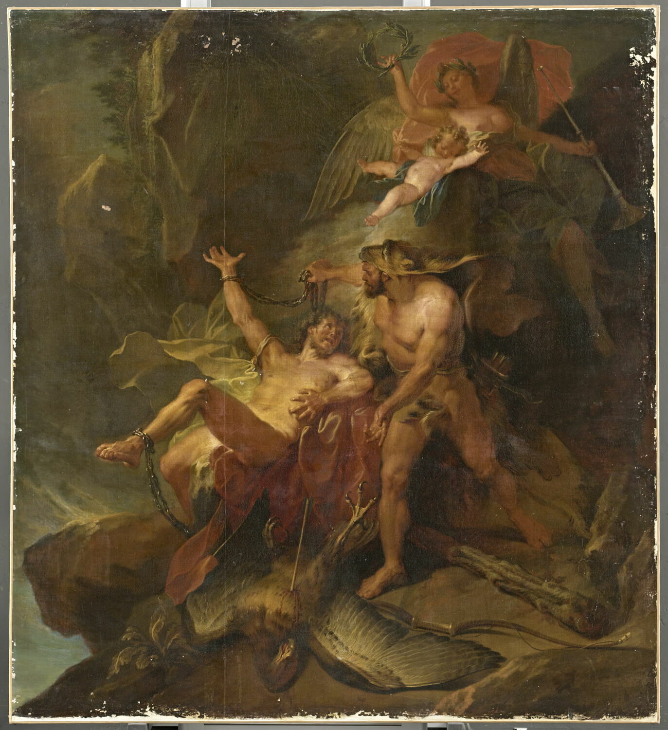 Hercule délivrant Prométhée, Bertin, Nicolas, 1e quart du XVIIIe siècle (1703)